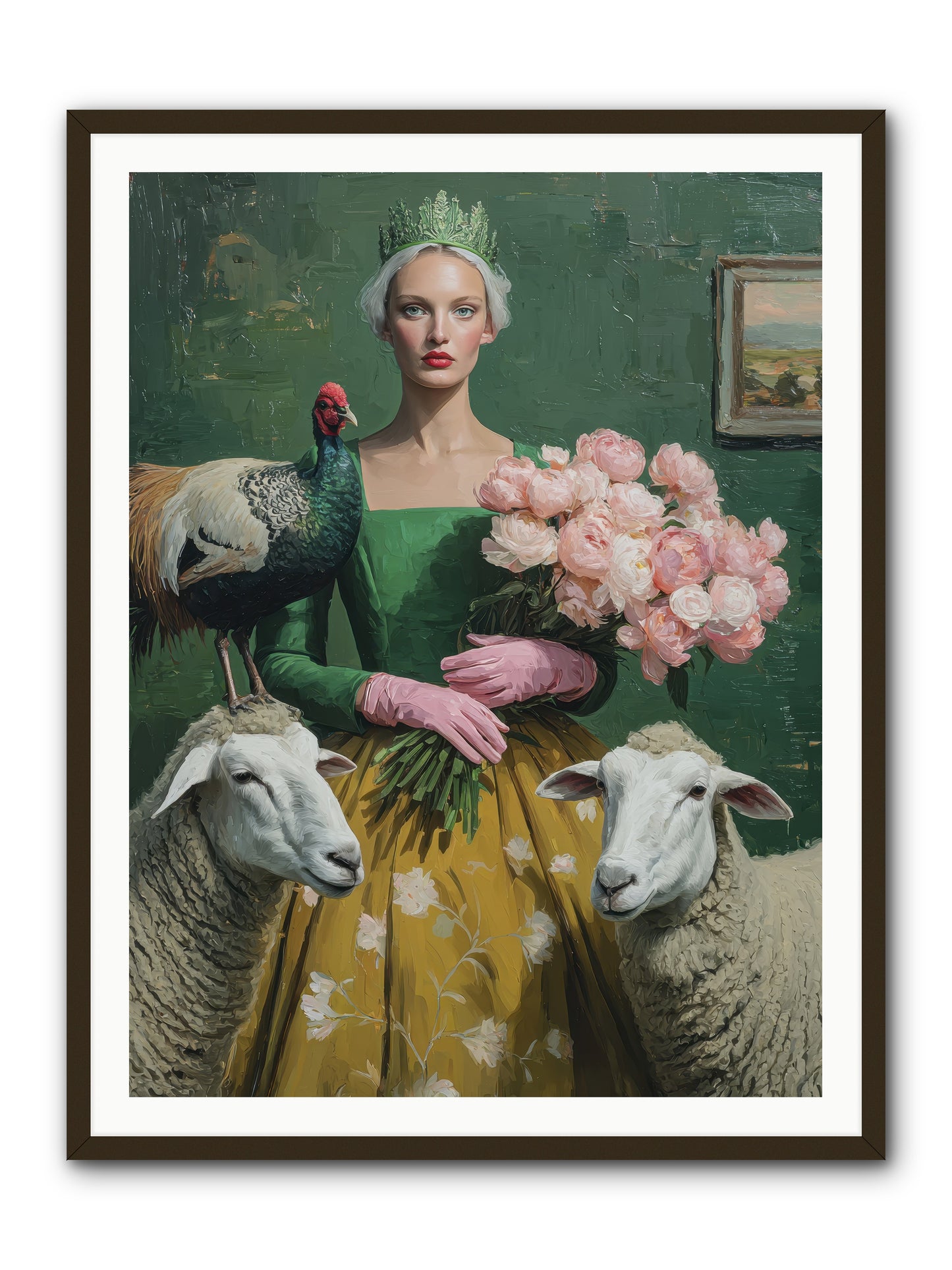 Darling of the Verdant Hollow-REZ -- Framed Print - Black 36x48
