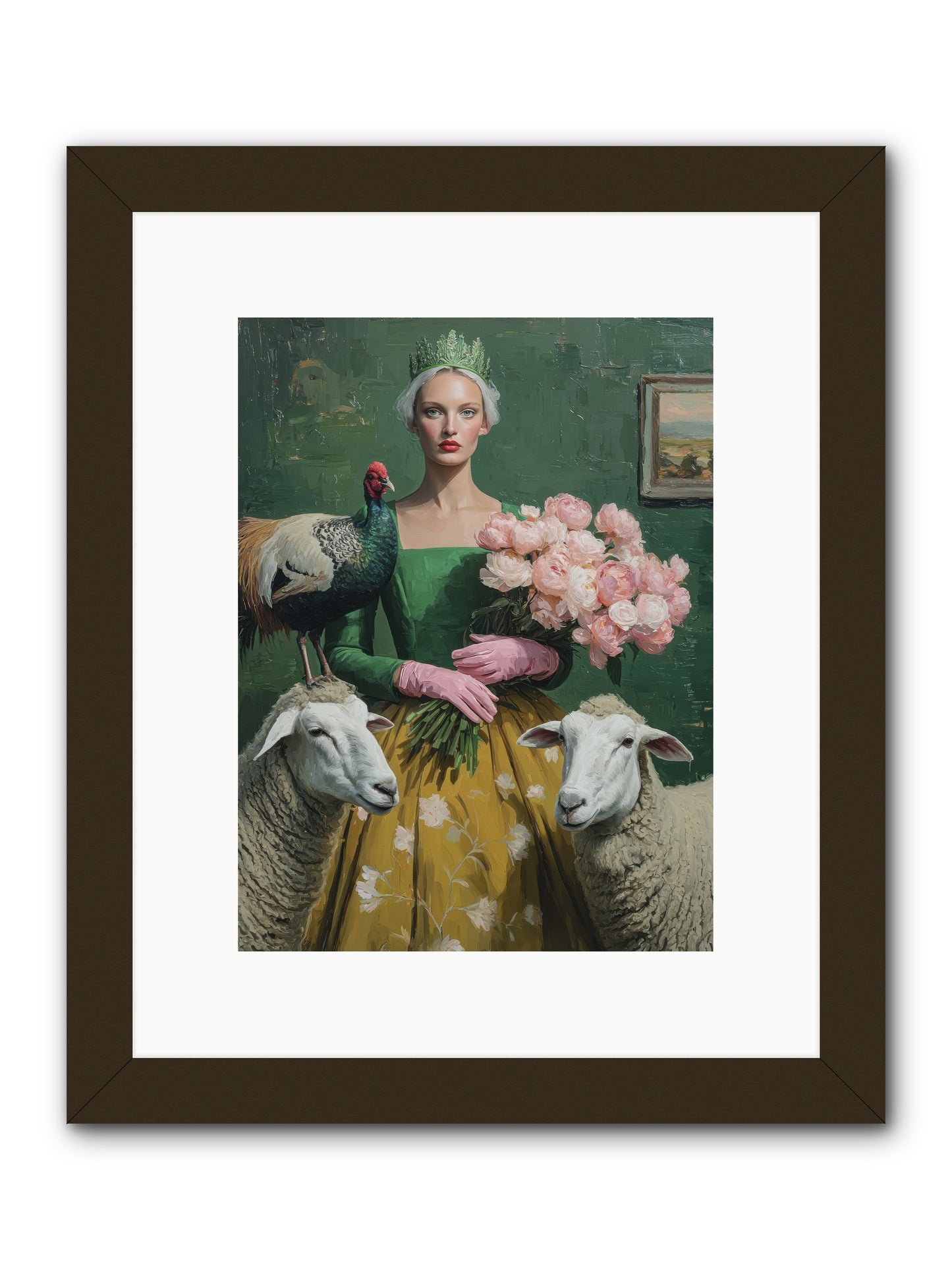 Darling of the Verdant Hollow-REZ -- Framed Print - Black 9x12