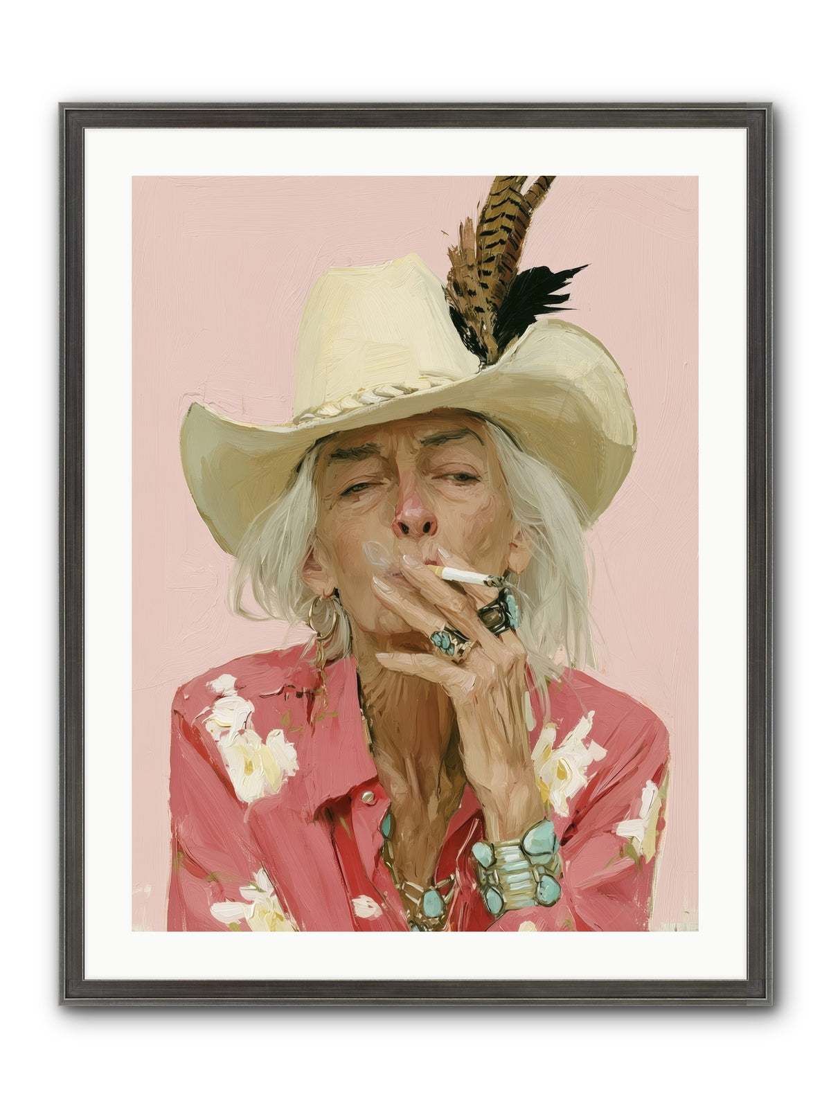 Darling, Get the Horse REZ — Darling,-Get-the-Horse_REZ-24x32-Framed-Print-Slimwoods-Black-Silver.jpg
