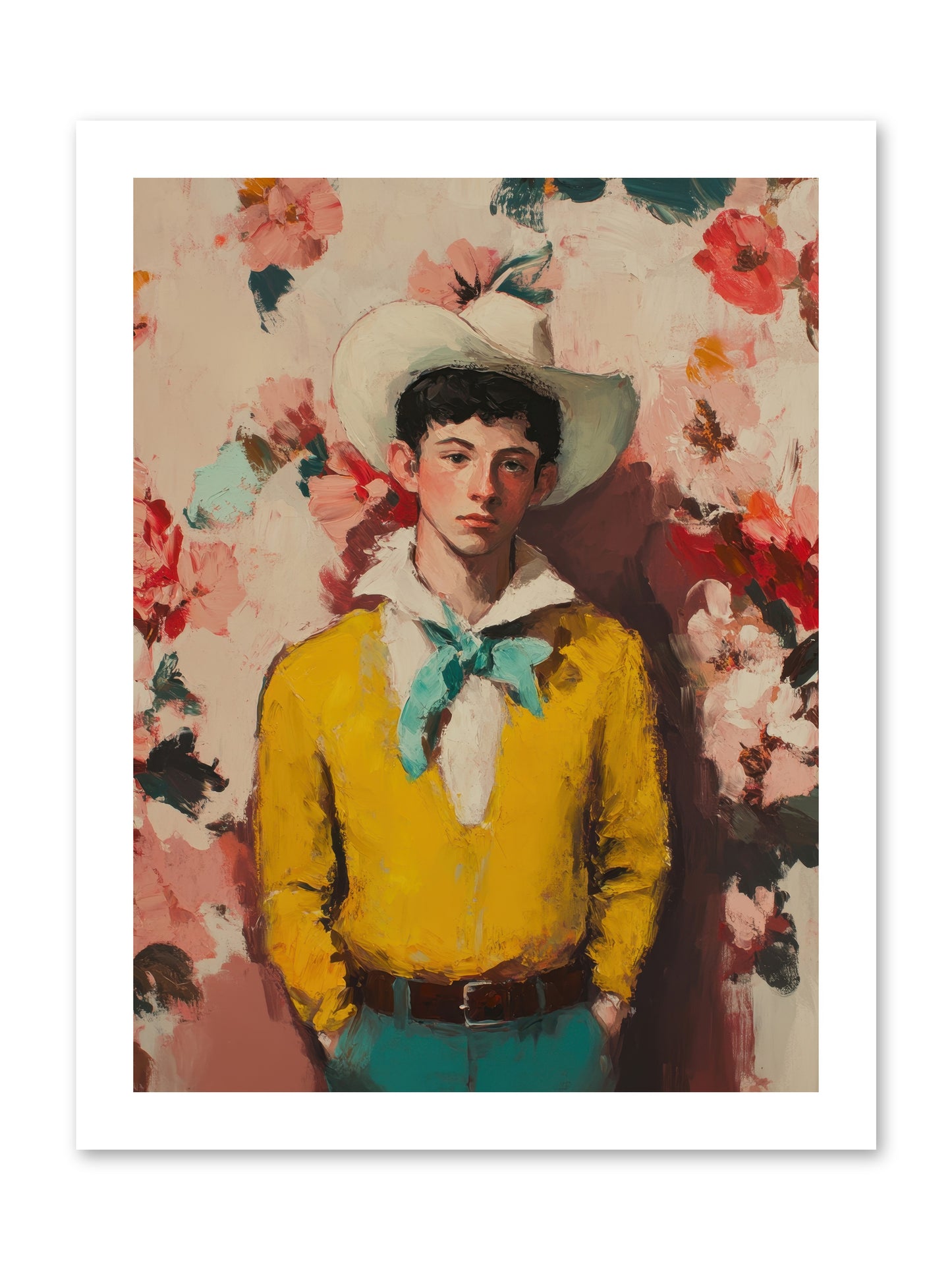 Dashing Vaquero -- Paper Print 12x16