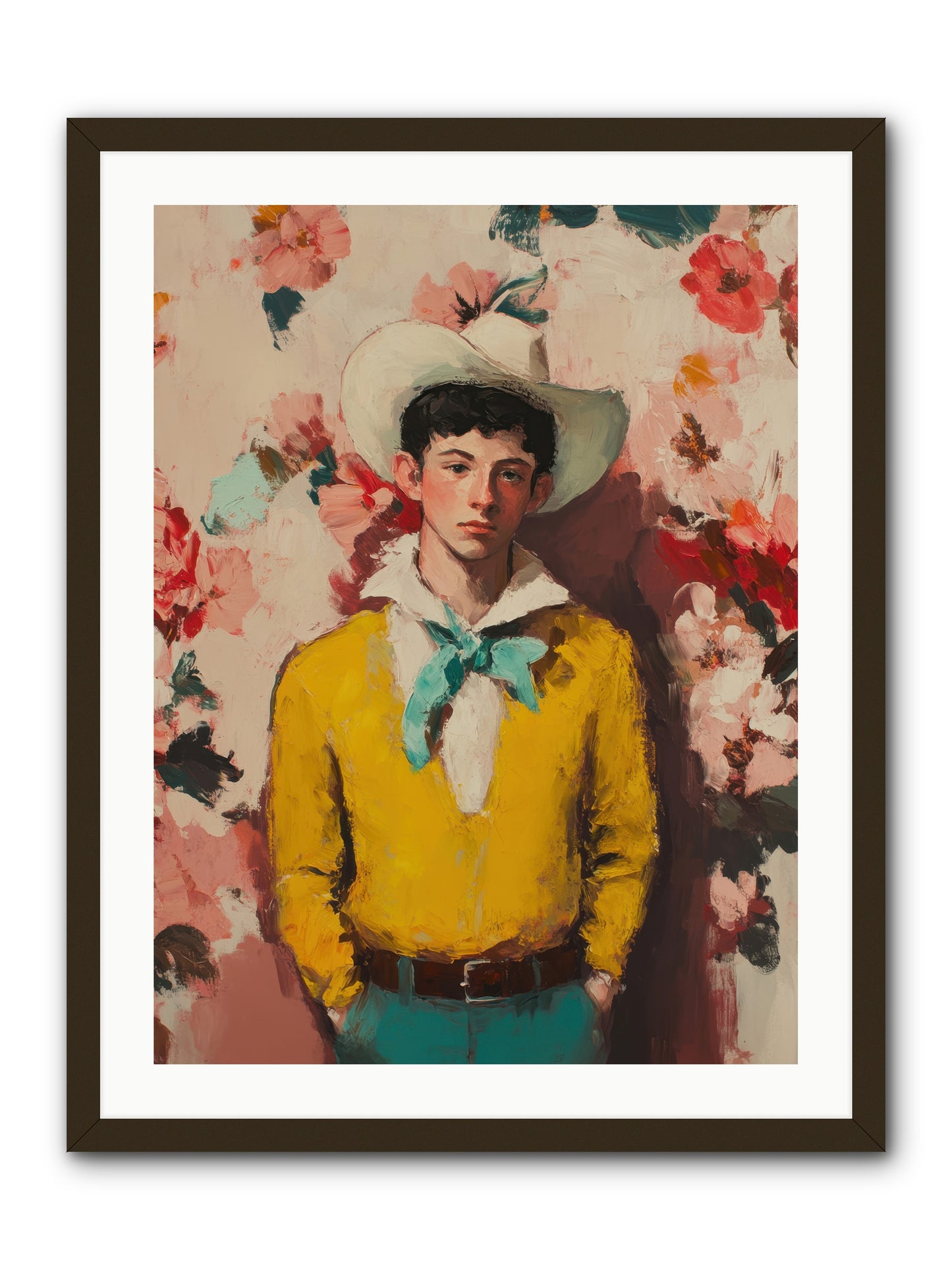 Dashing Vaquero -- Framed Print - Black 24x32