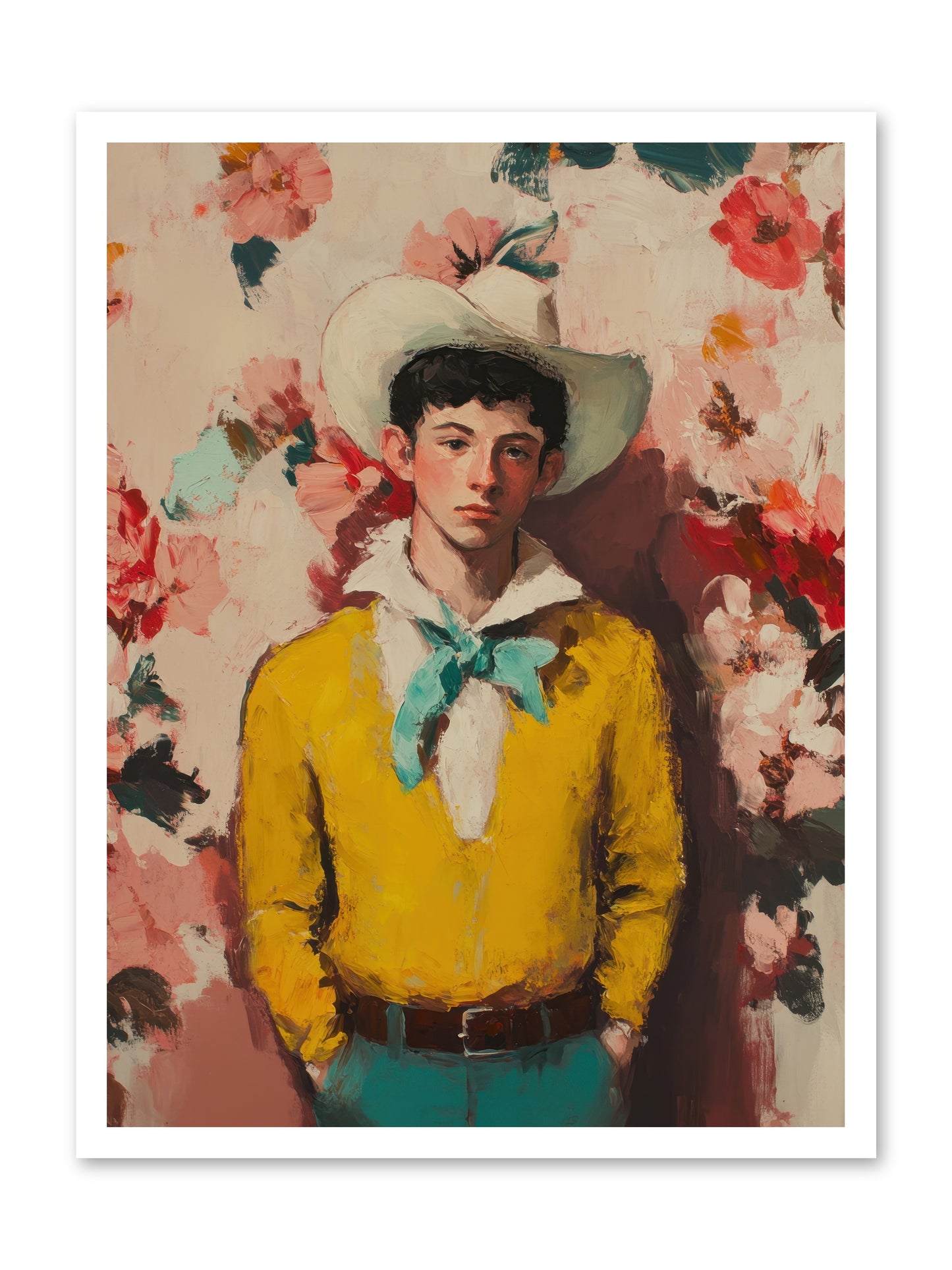 Dashing Vaquero -- Loose Canvas Print 24x32
