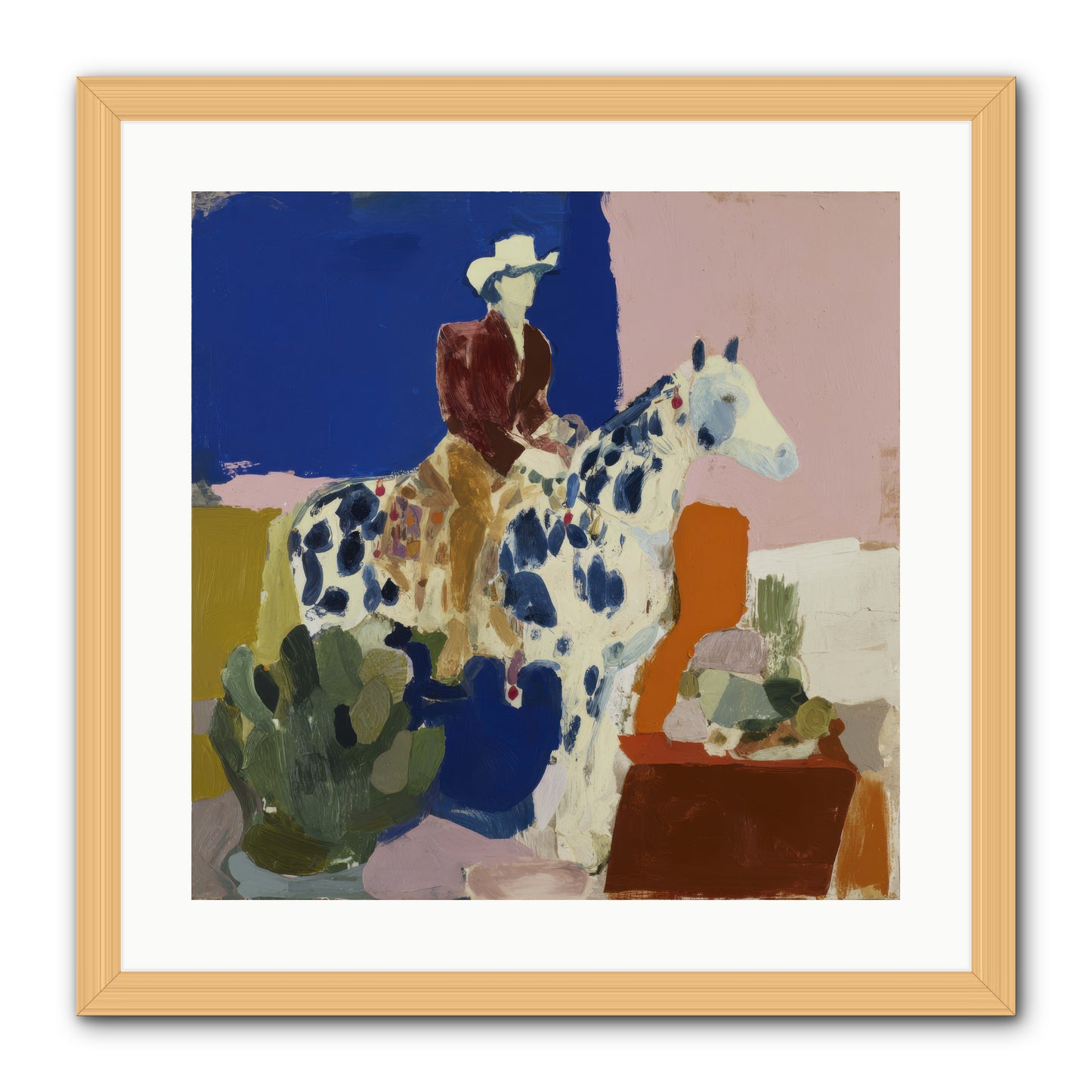 Dawn & Devotion -- Framed Print - Natural 20x20