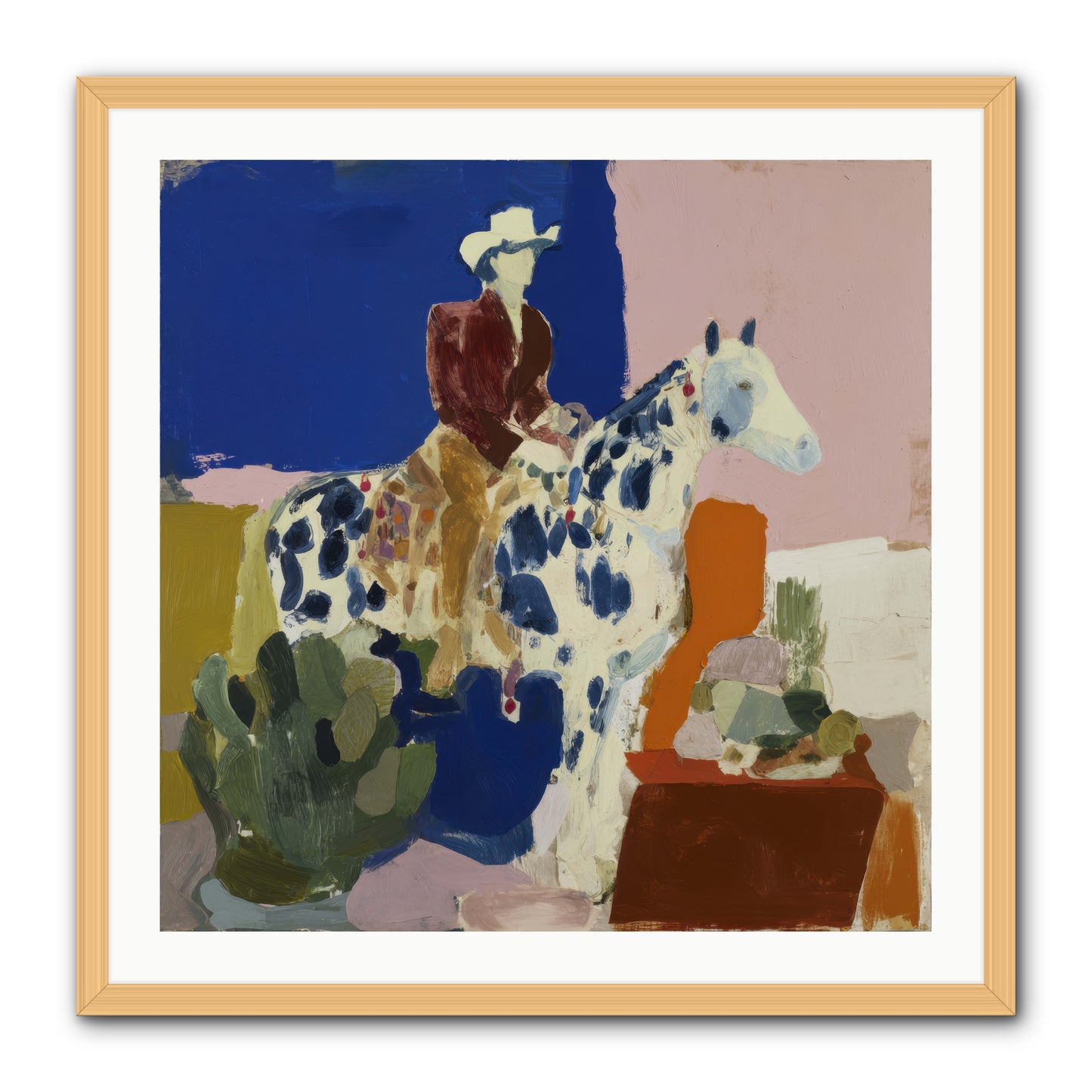 Dawn & Devotion -- Framed Print - Natural 30x30