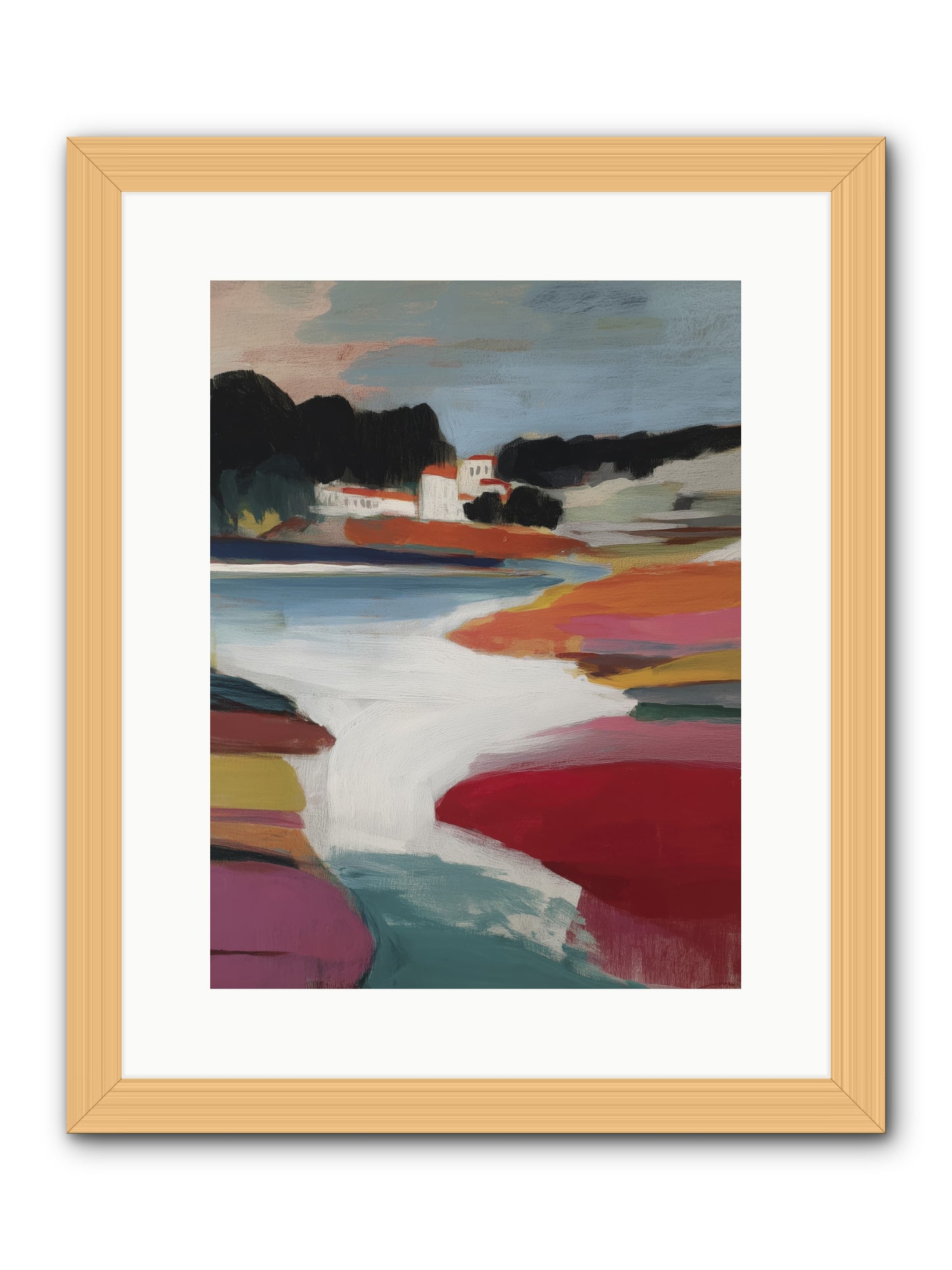Dawnseeker  -- Framed Print - Natural 12x16