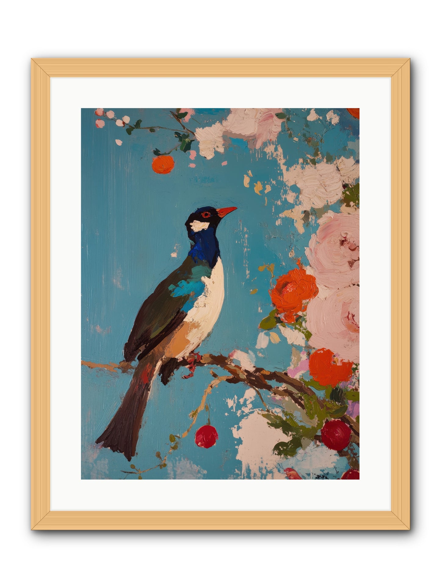 Daybreak Troubadour -- Framed Print - Natural 18x24