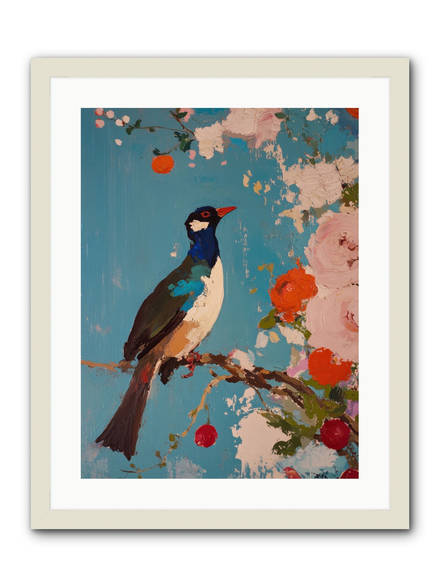 Daybreak Troubadour -- Framed Print - White 18x24
