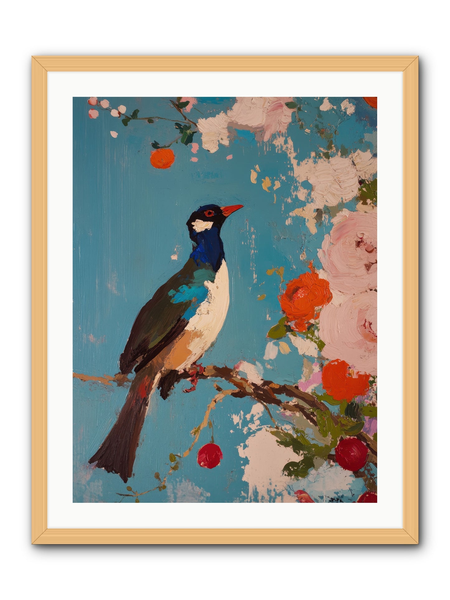 Daybreak Troubadour -- Framed Print - Natural 24x32