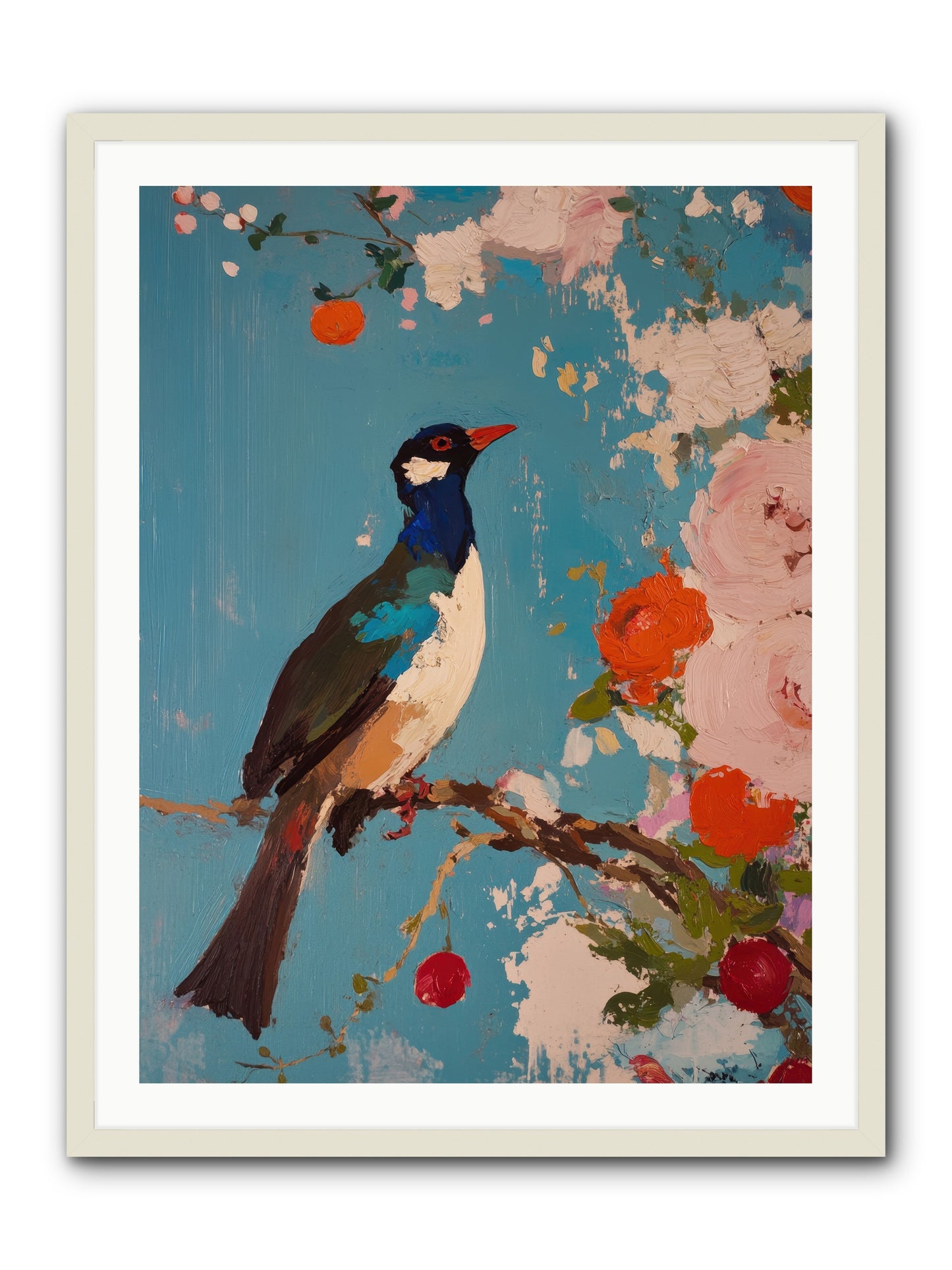 Daybreak Troubadour -- Framed Print - White 30x40
