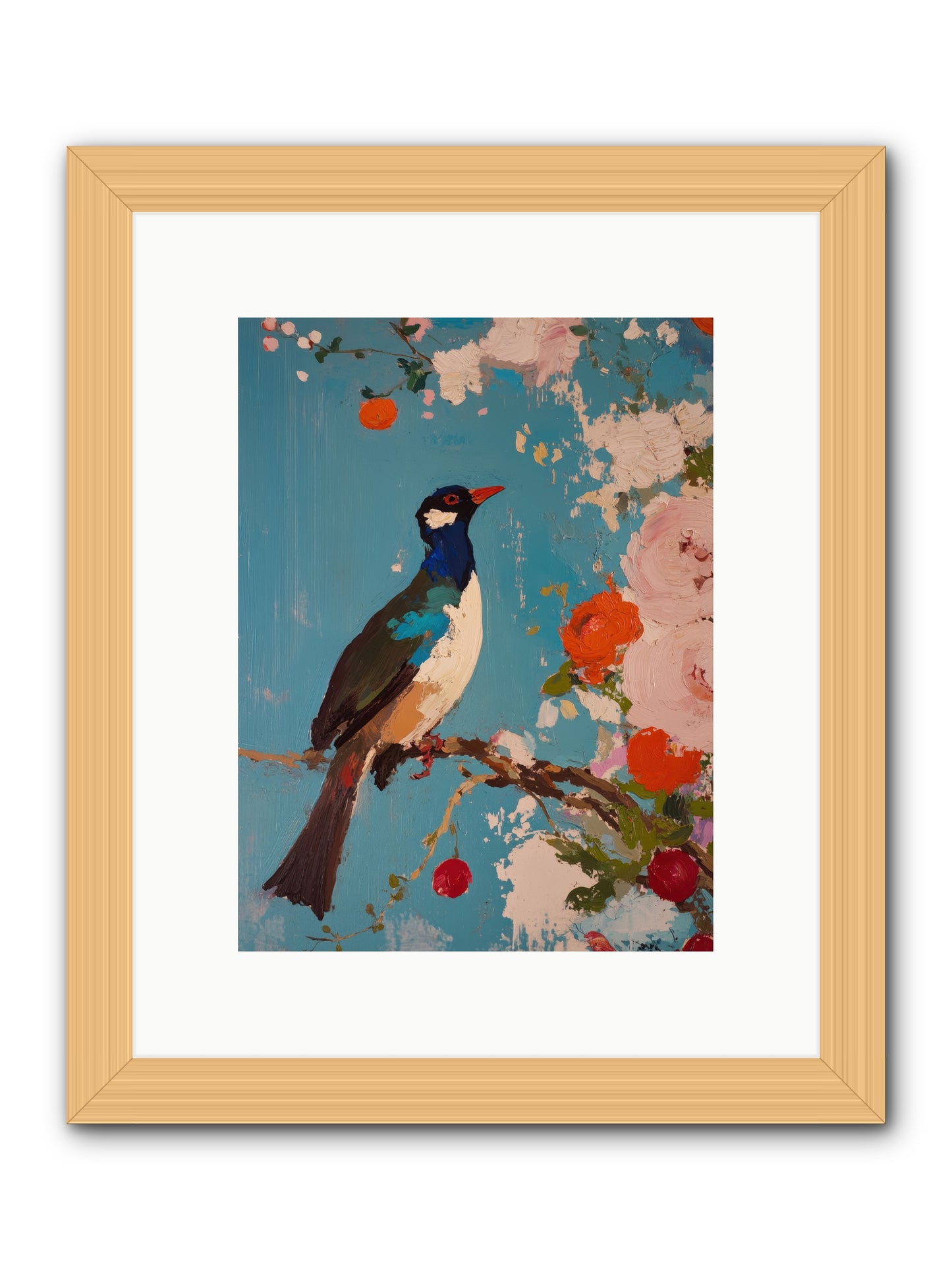 Daybreak Troubadour -- Framed Print - Natural 9x12