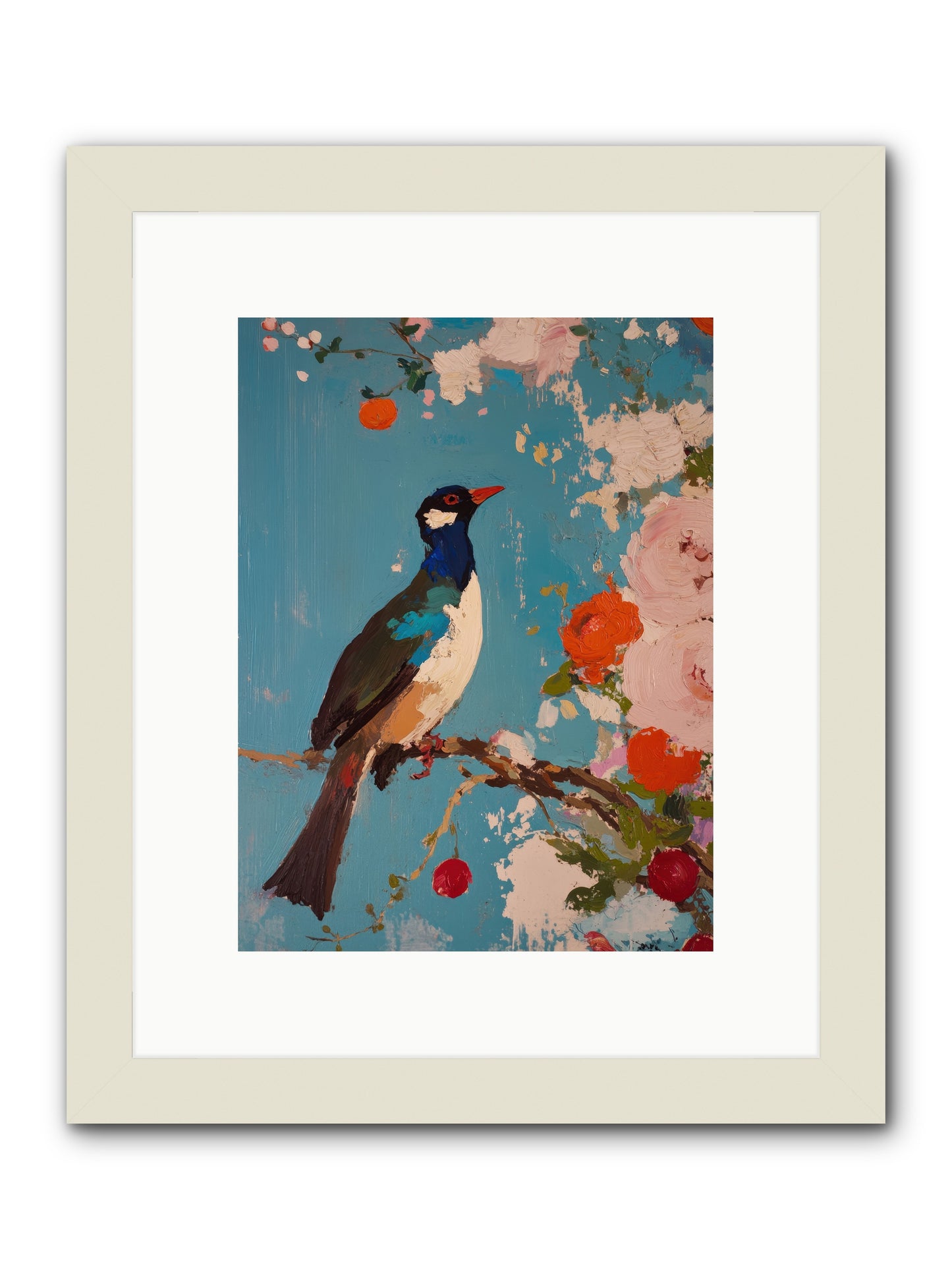 Daybreak Troubadour -- Framed Print - White 9x12