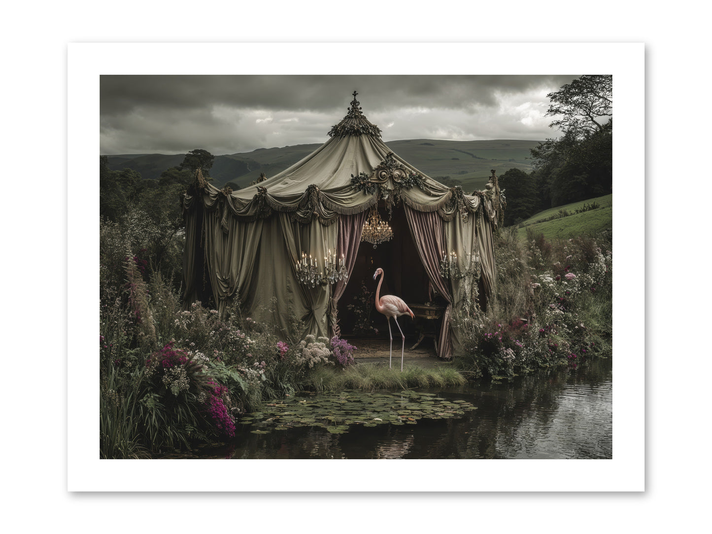 Days Measured in Petals -- Loose Canvas Print 16x12