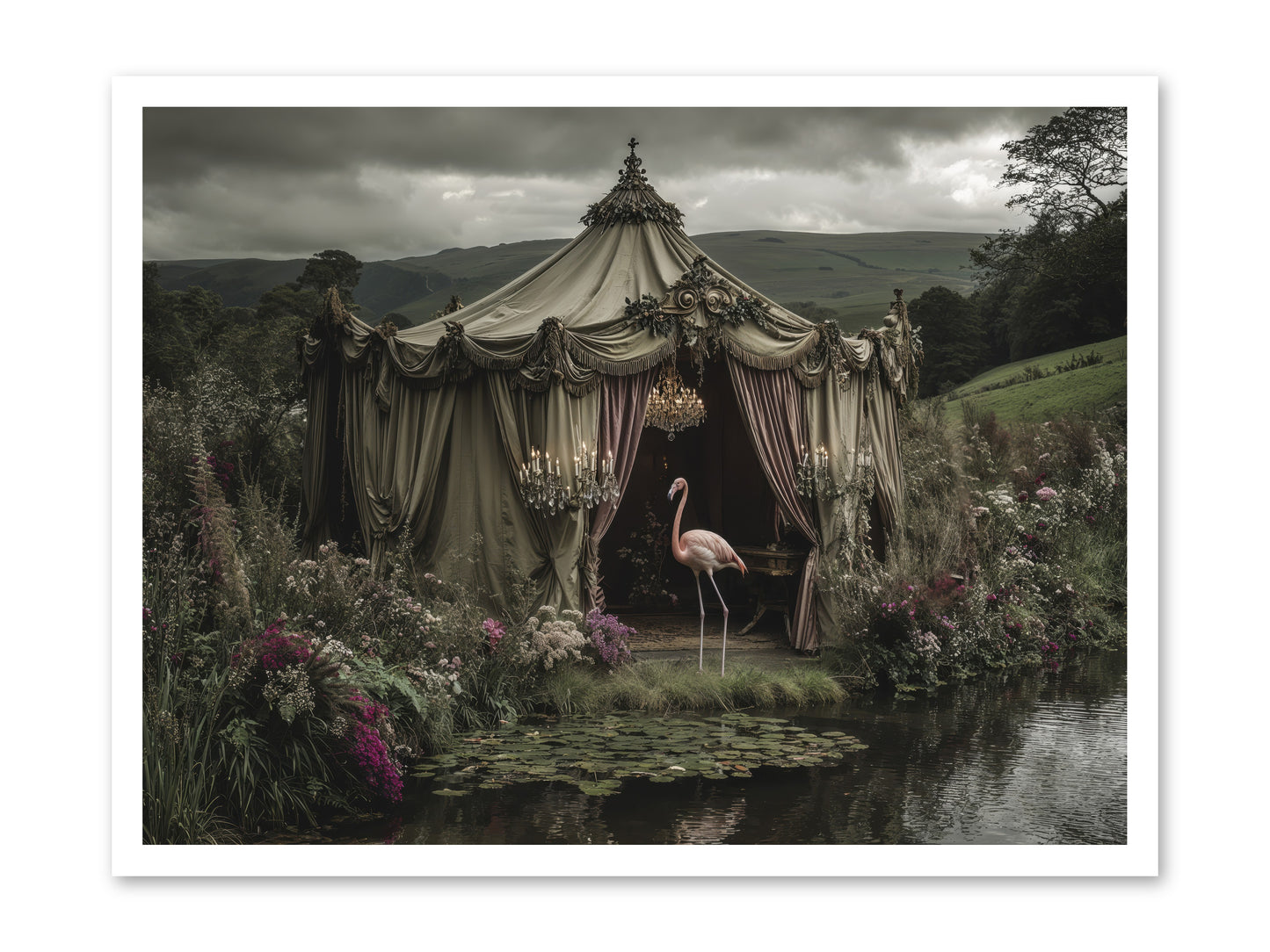 Days Measured in Petals -- Loose Canvas Print 32x24