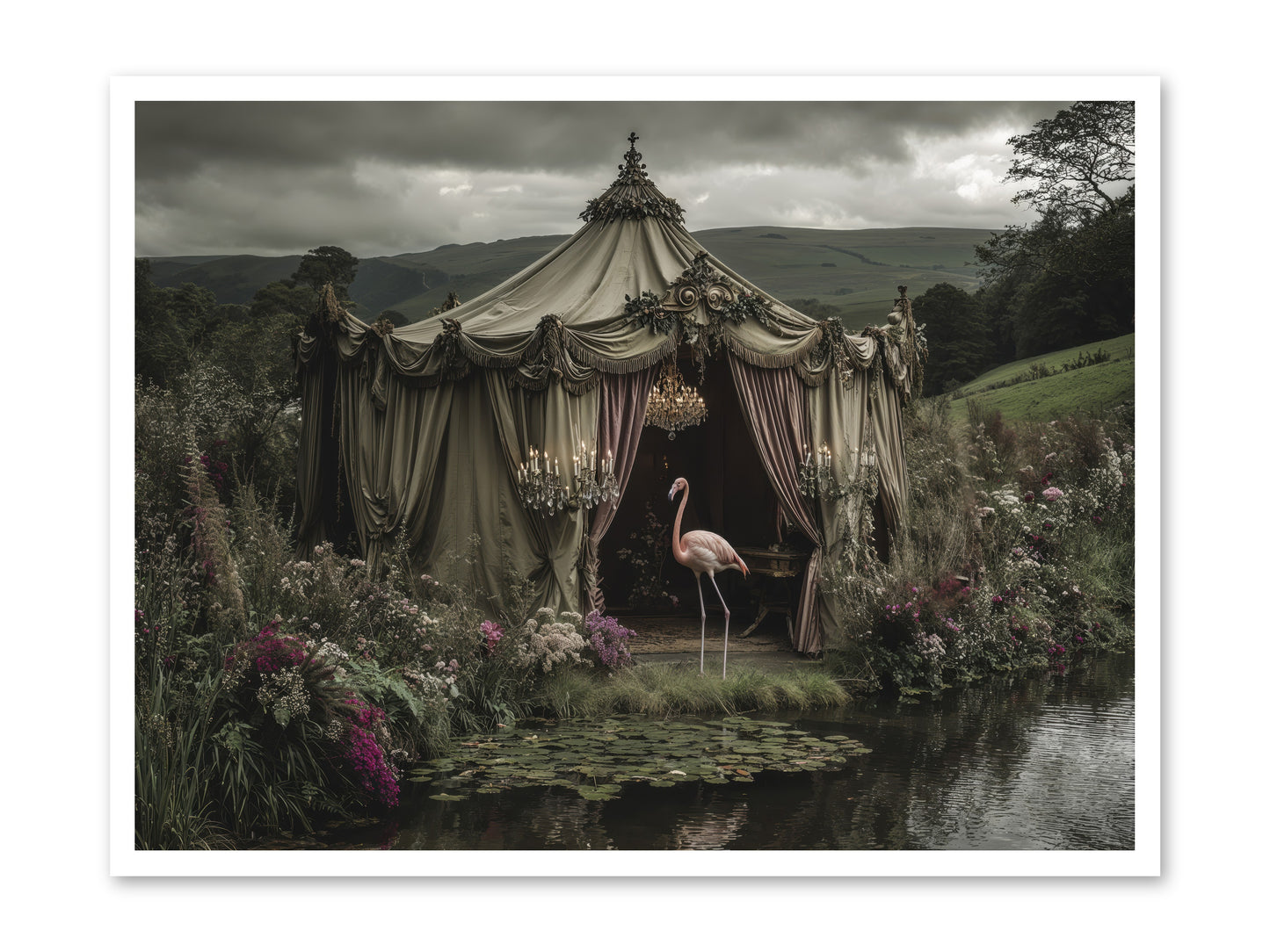 Days Measured in Petals -- Loose Canvas Print 40x30