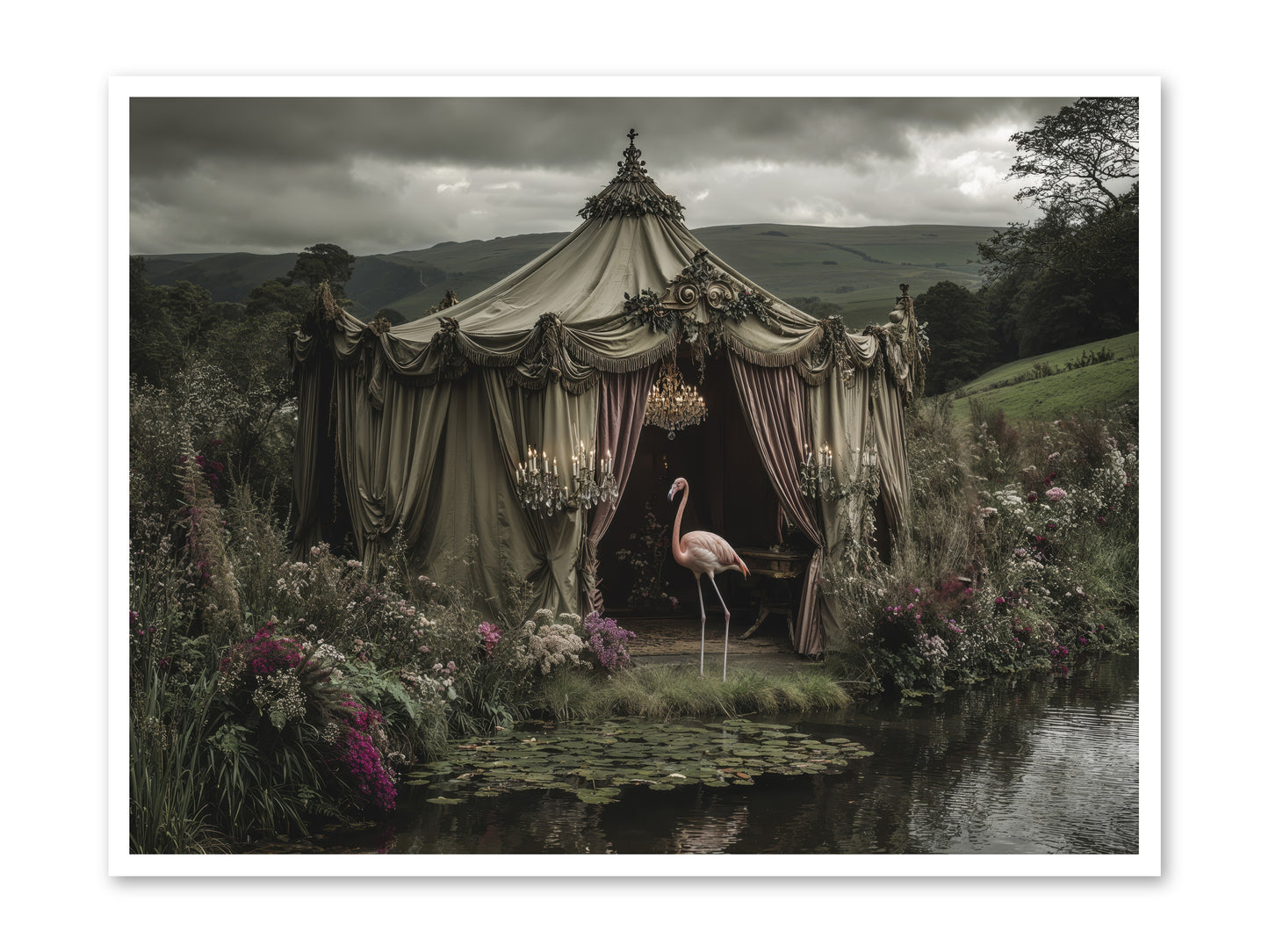 Days Measured in Petals -- Loose Canvas Print 48x36
