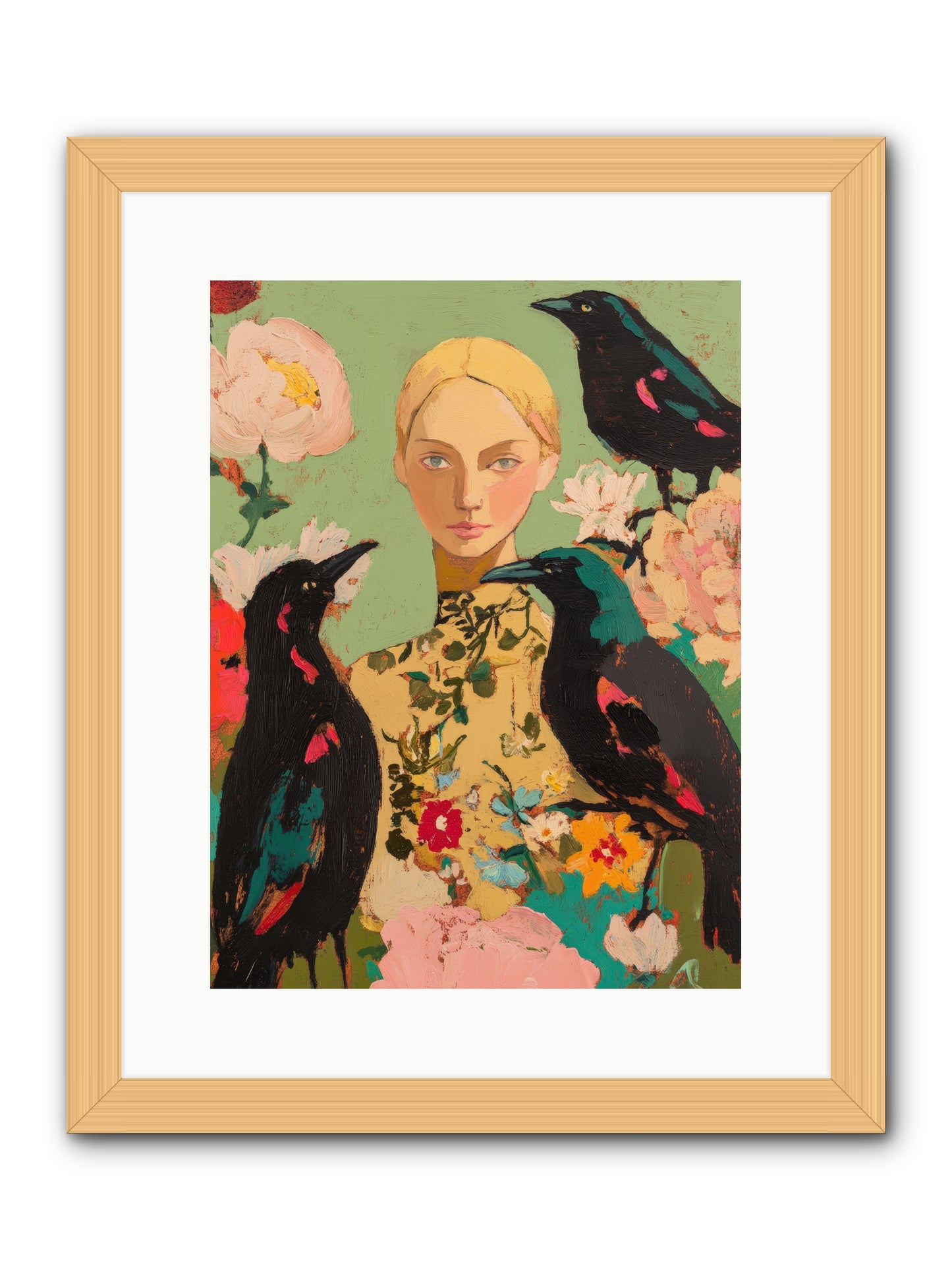 Dazzle Charade-REZ -- Framed Print - Natural 12x16