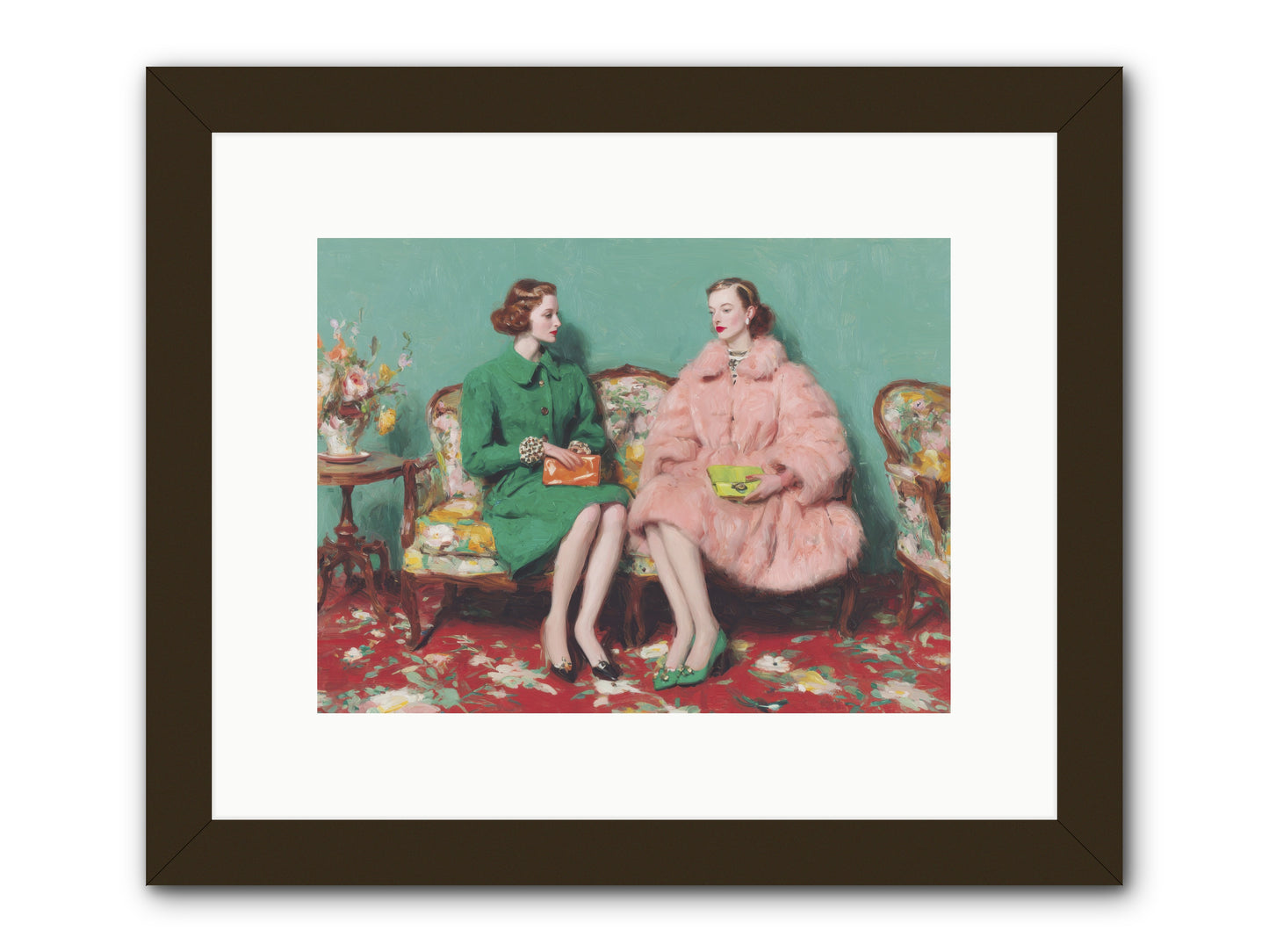 Dear Clement Court-REZ -- Framed Print - Black 12x9