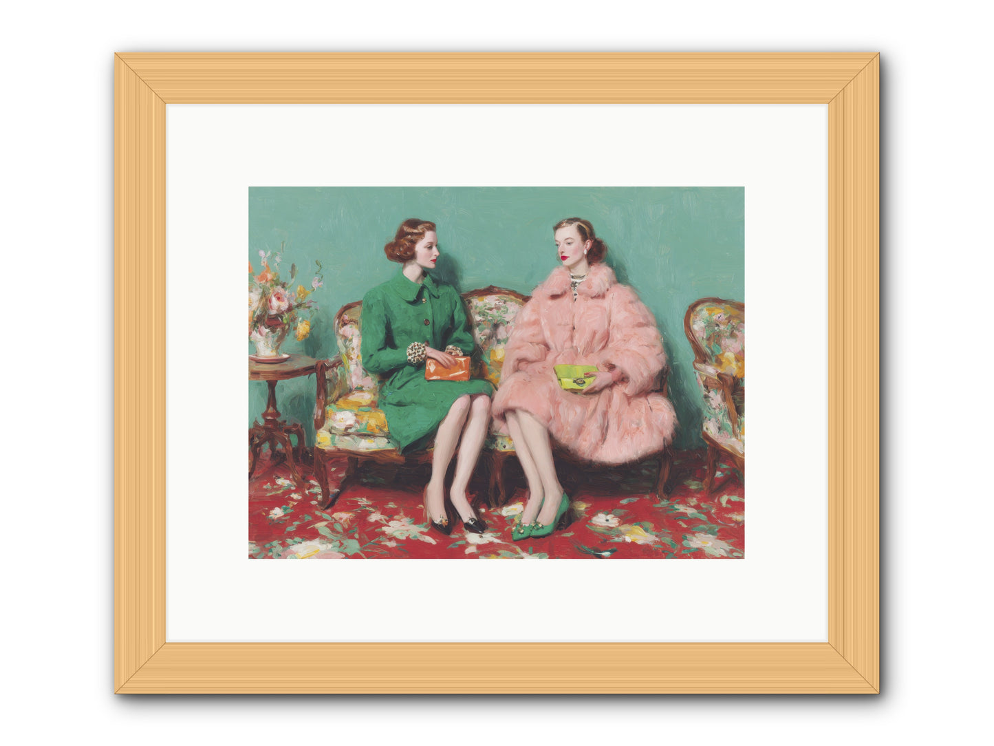 Dear Clement Court-REZ -- Framed Print - Natural 12x9
