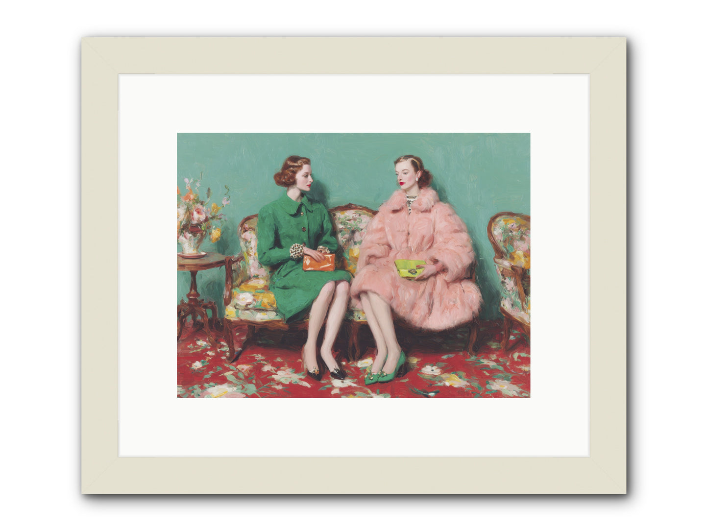 Dear Clement Court-REZ -- Framed Print - White 12x9