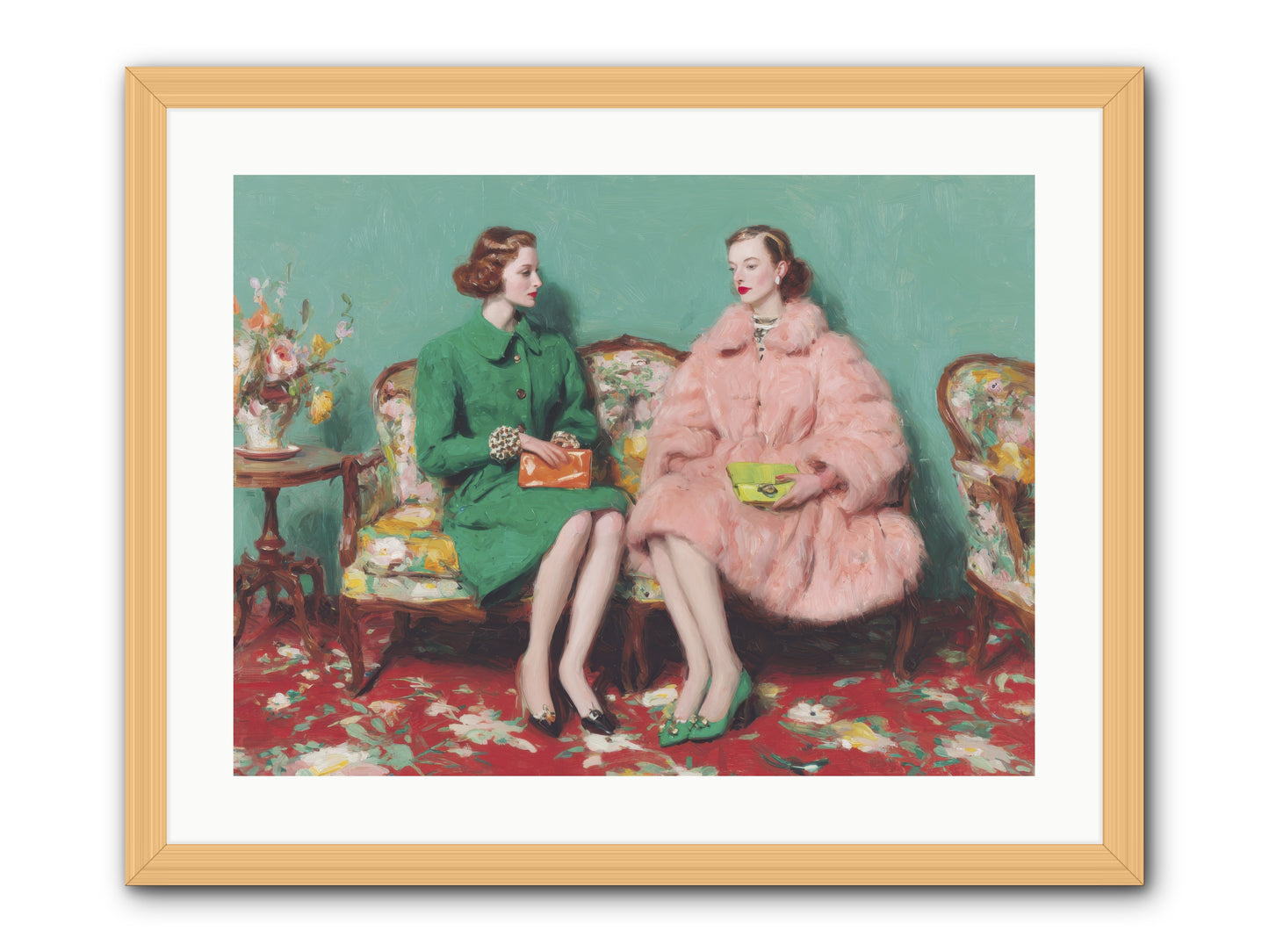 Dear Clement Court-REZ -- Framed Print - Natural 24x18