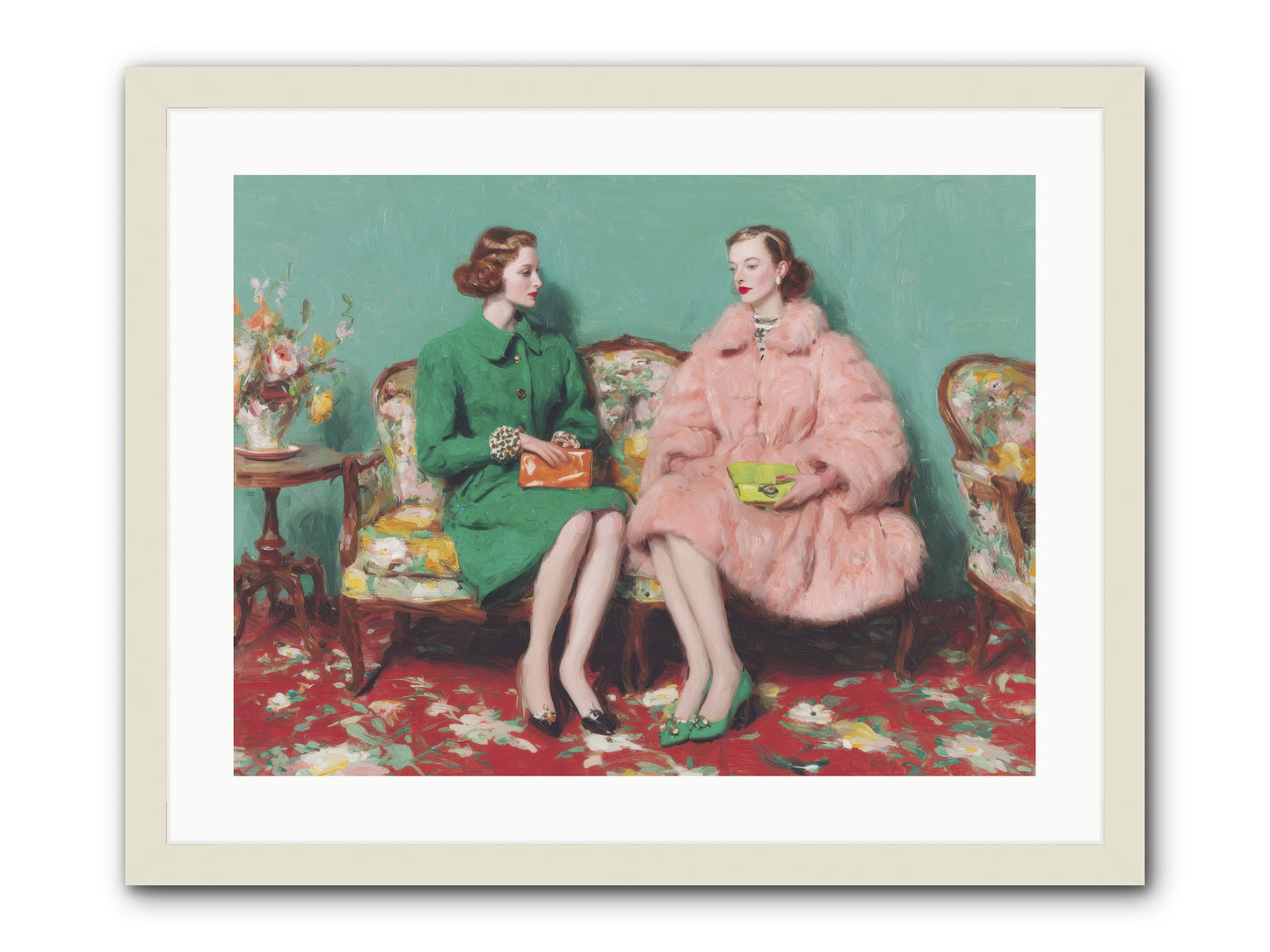 Dear Clement Court-REZ -- Framed Print - White 24x18