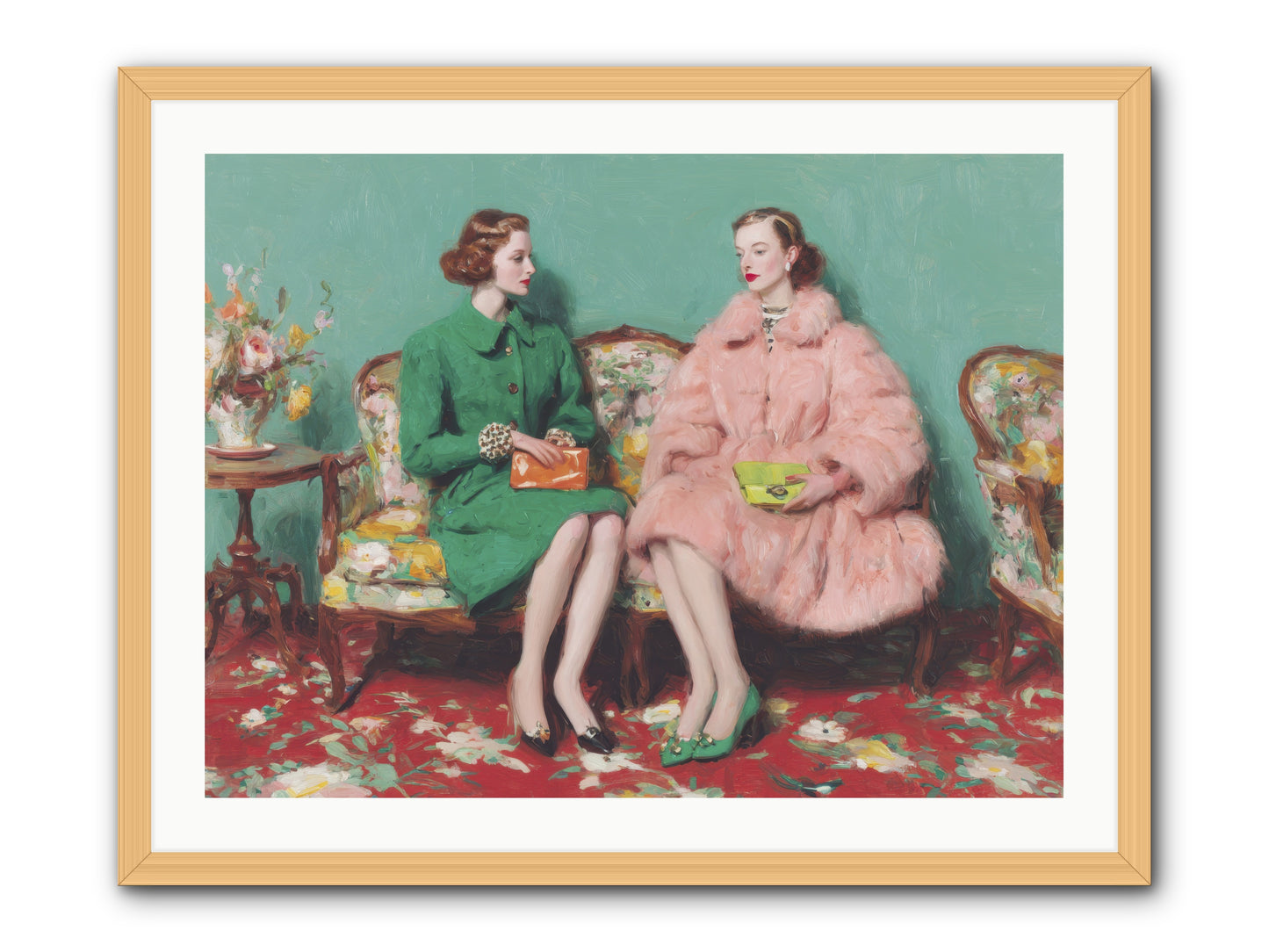 Dear Clement Court-REZ -- Framed Print - Natural 32x24