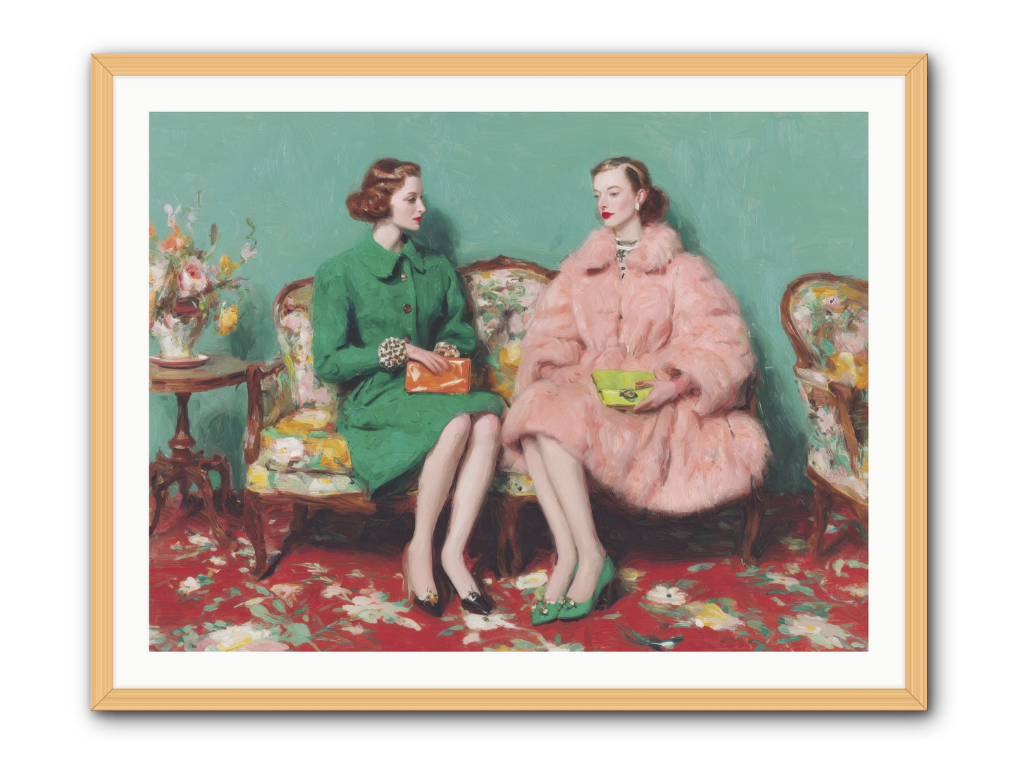 Dear Clement Court-REZ -- Framed Print - Natural 40x30