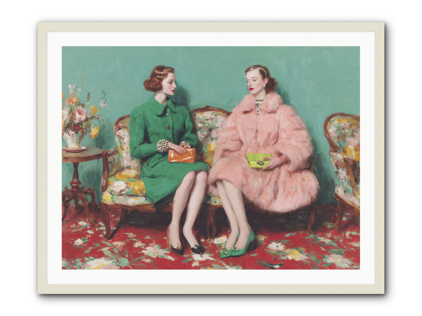 Dear Clement Court-REZ -- Framed Print - White 40x30