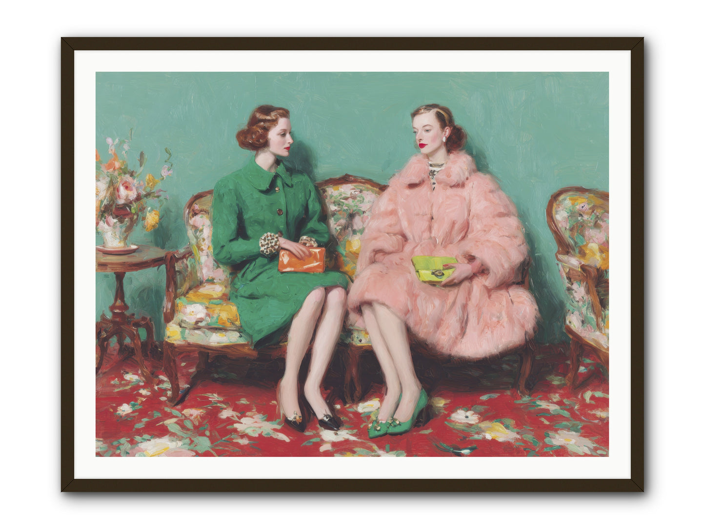 Dear Clement Court-REZ -- Framed Print - Black 48x36