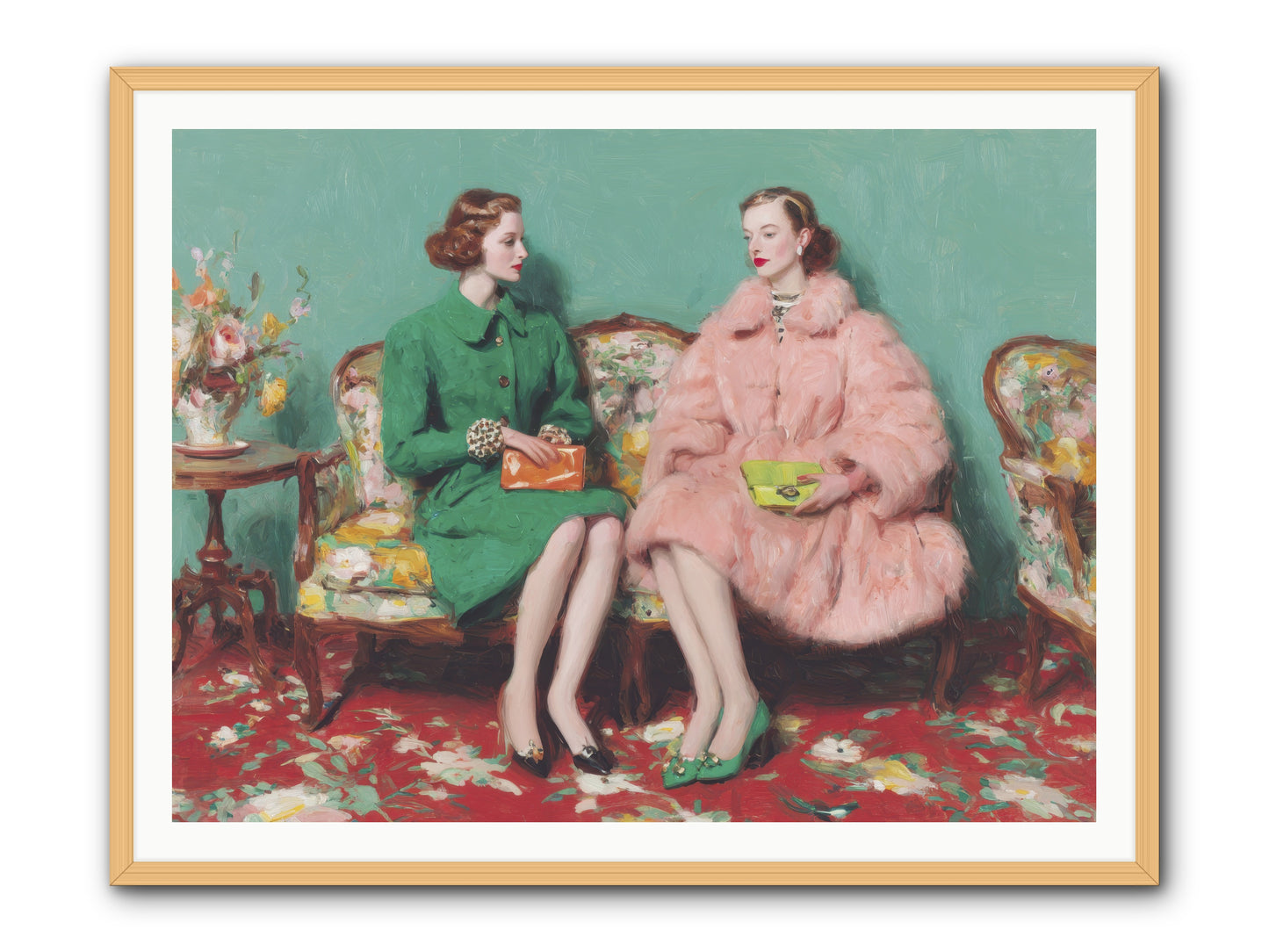 Dear Clement Court-REZ -- Framed Print - Natural 48x36