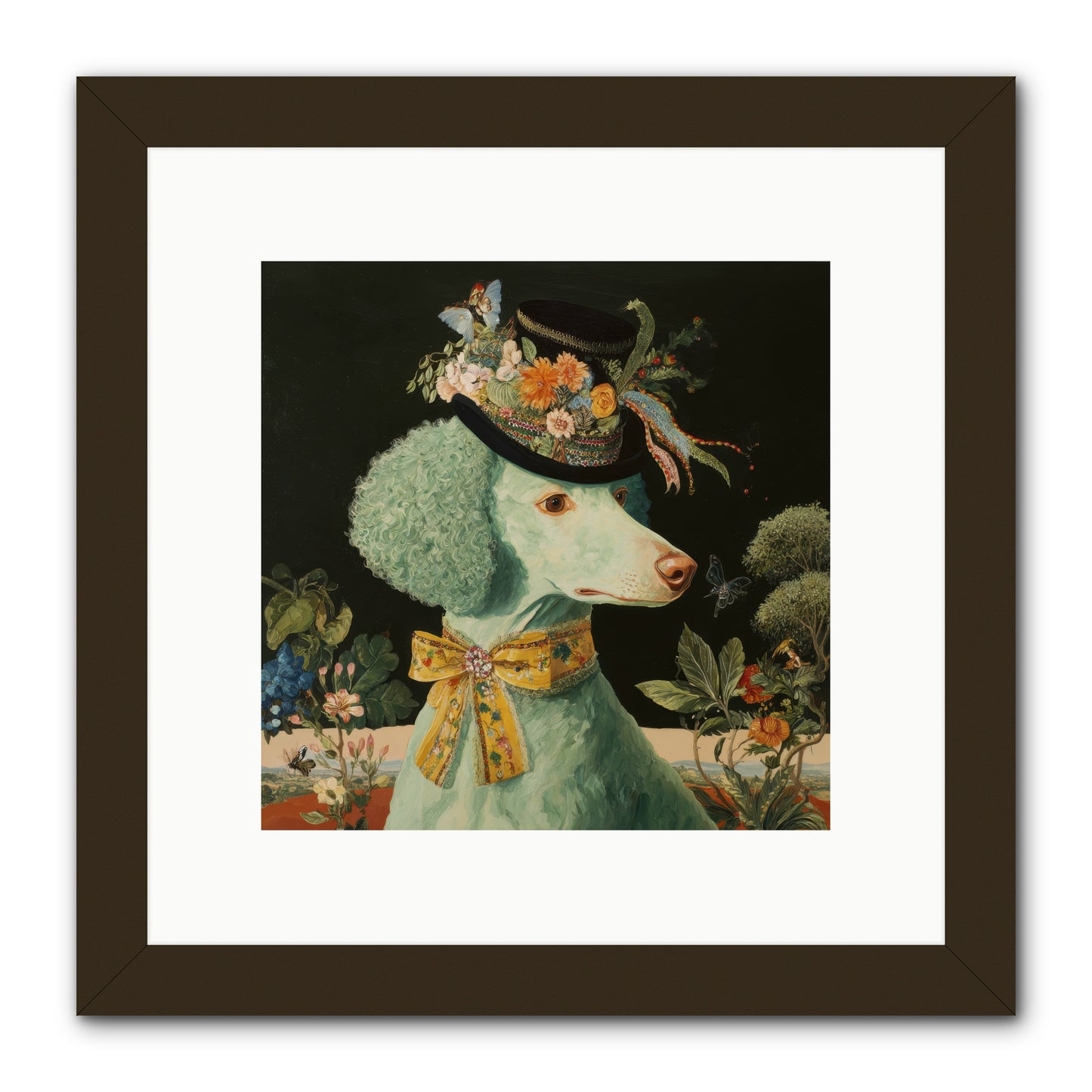 Dearly Spoken -- Framed Print - Black 10x10