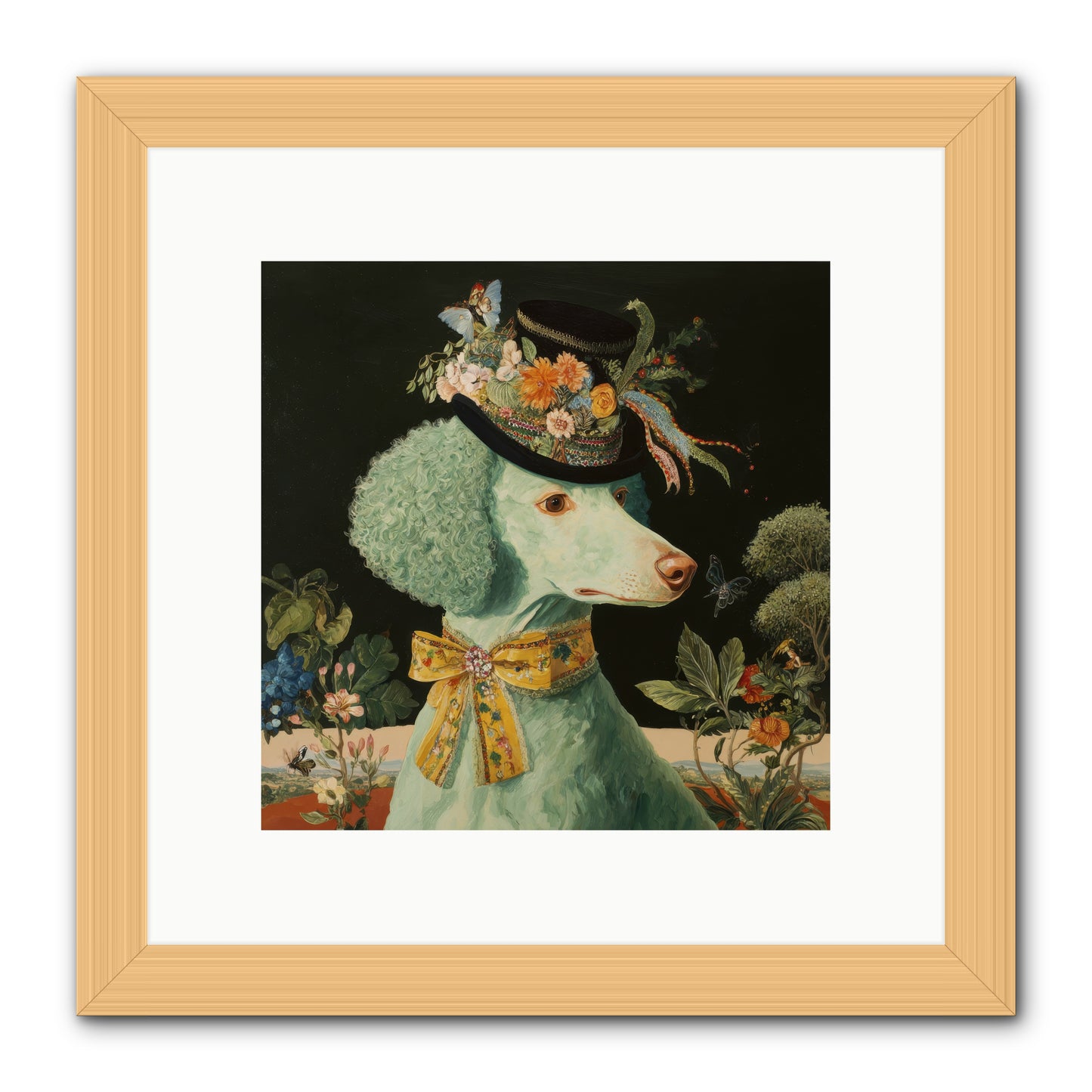 Dearly Spoken -- Framed Print - Natural 10x10