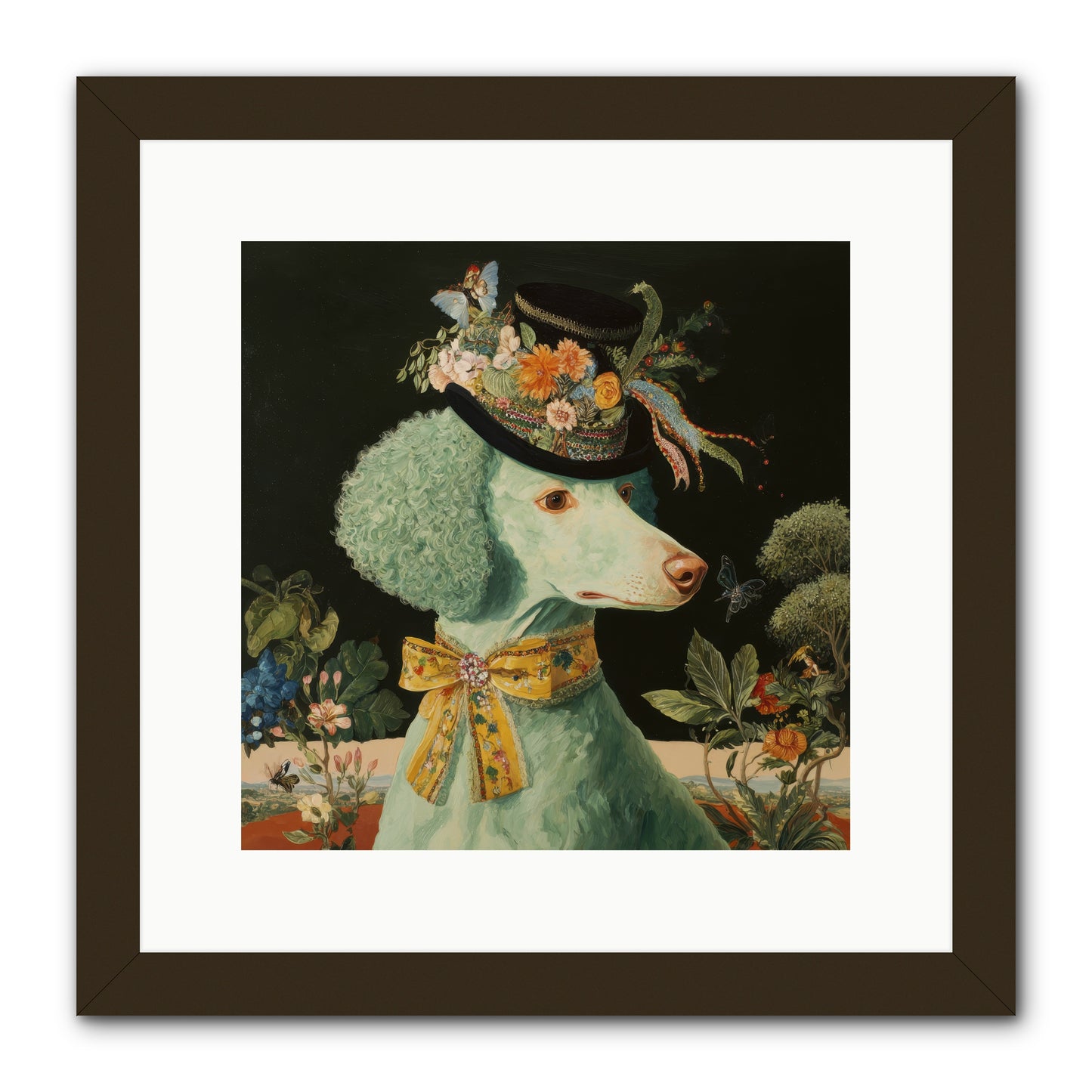 Dearly Spoken -- Framed Print - Black 12x12
