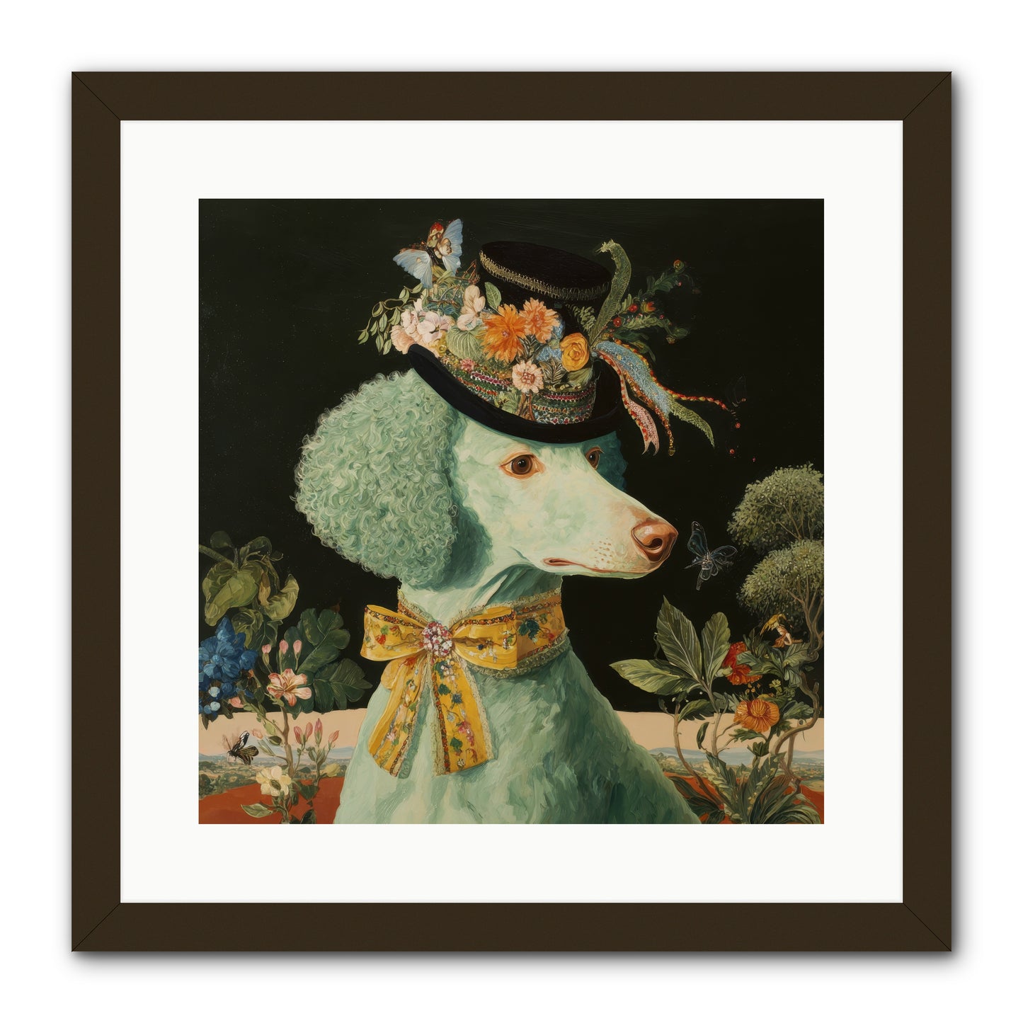 Dearly Spoken -- Framed Print - Black 16x16