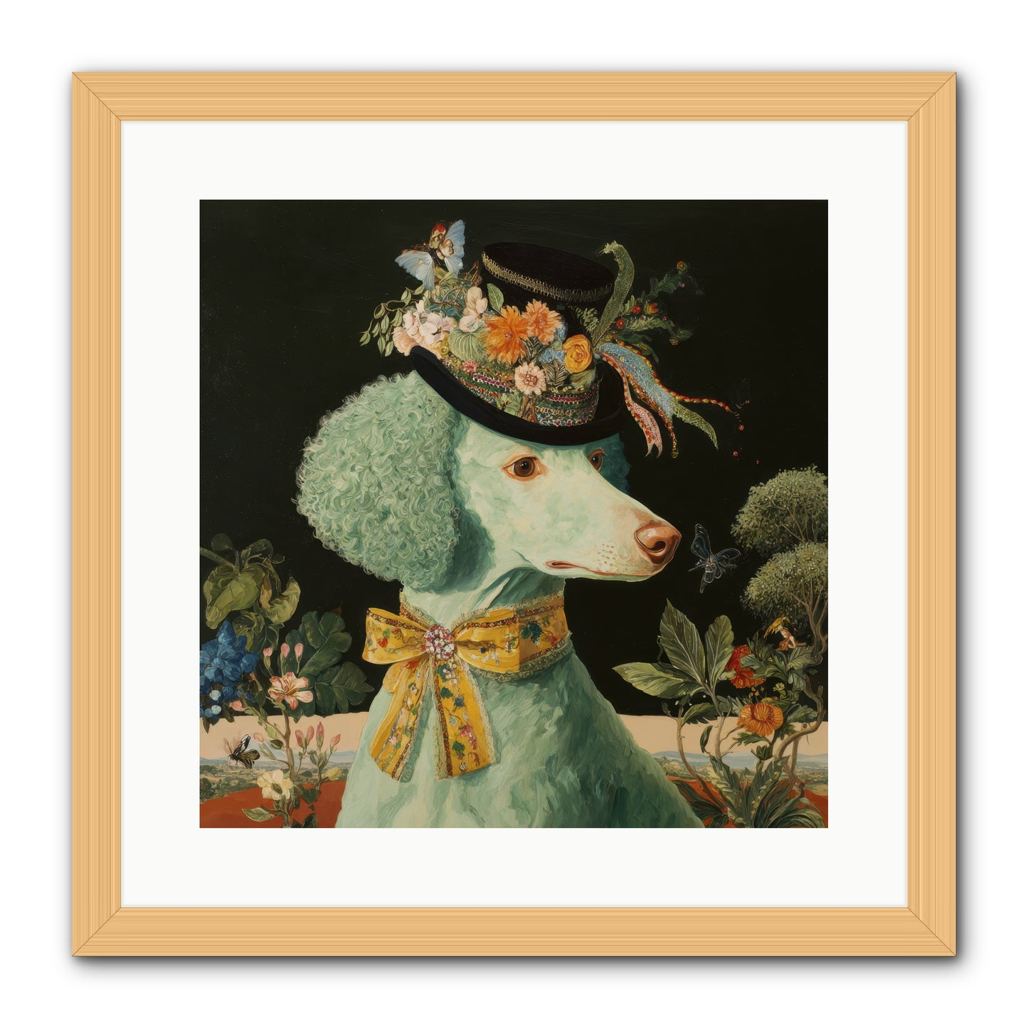 Dearly Spoken -- Framed Print - Natural 16x16
