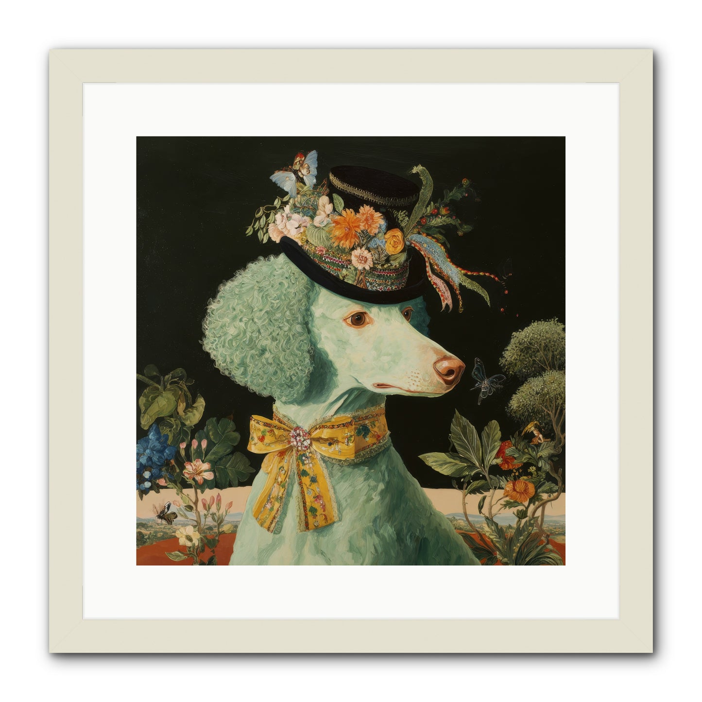 Dearly Spoken -- Framed Print - White 16x16