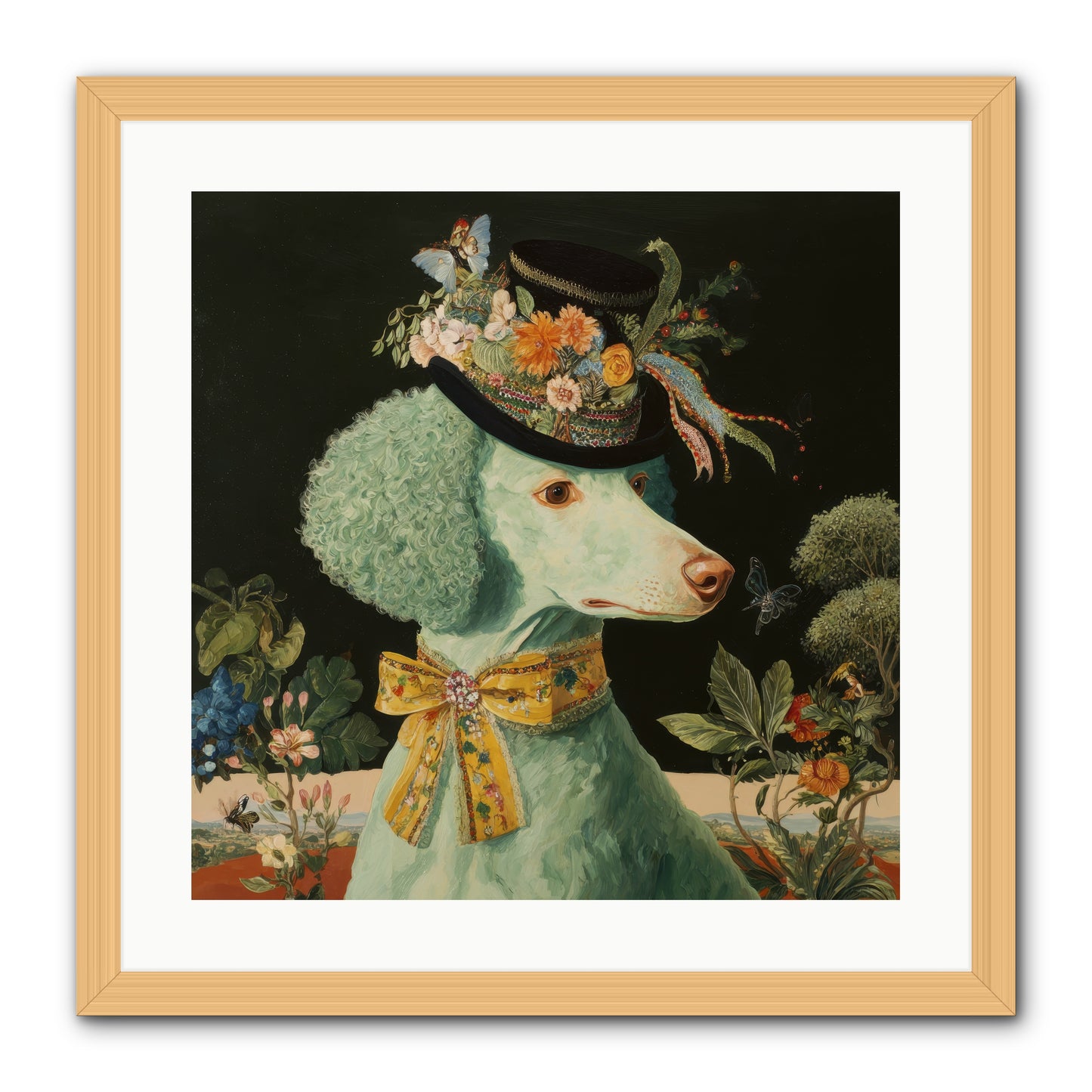 Dearly Spoken -- Framed Print - Natural 20x20