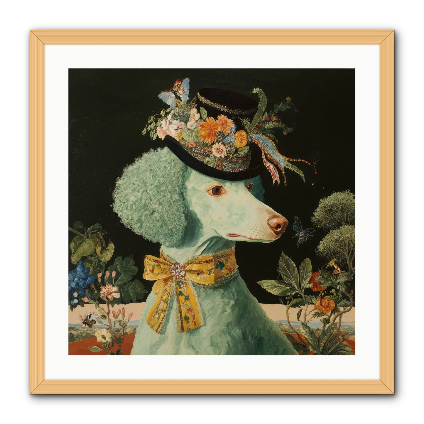 Dearly Spoken -- Framed Print - Natural 24x24