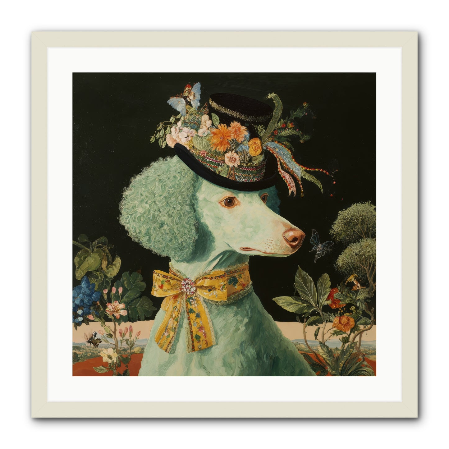 Dearly Spoken -- Framed Print - White 24x24