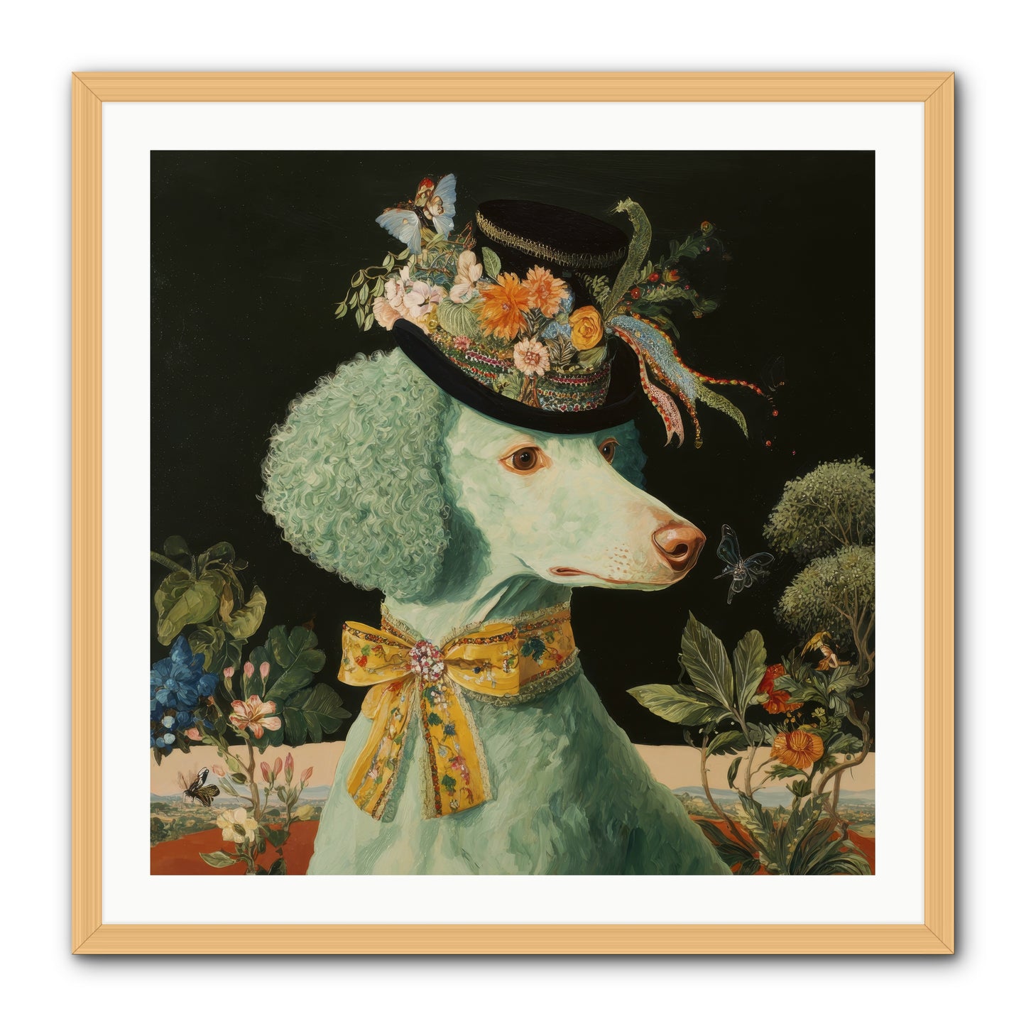 Dearly Spoken -- Framed Print - Natural 30x30
