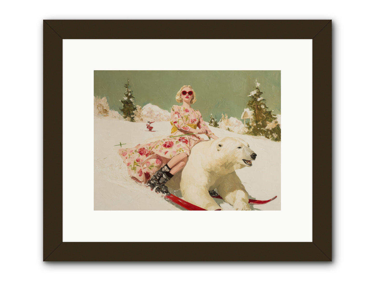 December’s Gilded Edge-REZ -- Framed Print - Black 12x9