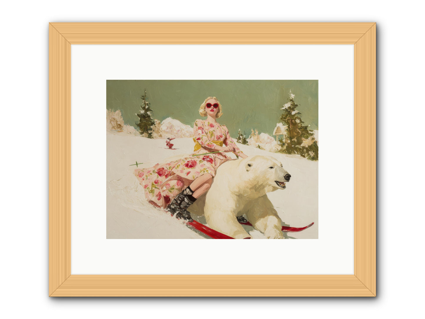 December’s Gilded Edge-REZ -- Framed Print - Natural 12x9