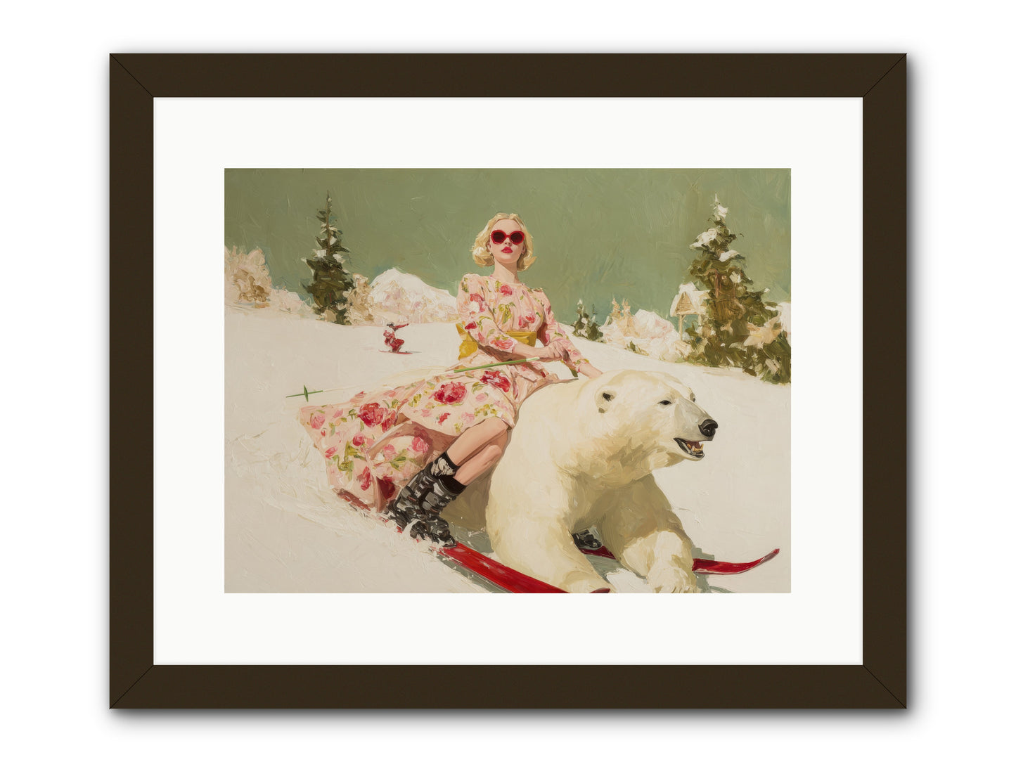 December’s Gilded Edge-REZ -- Framed Print - Black 16x12