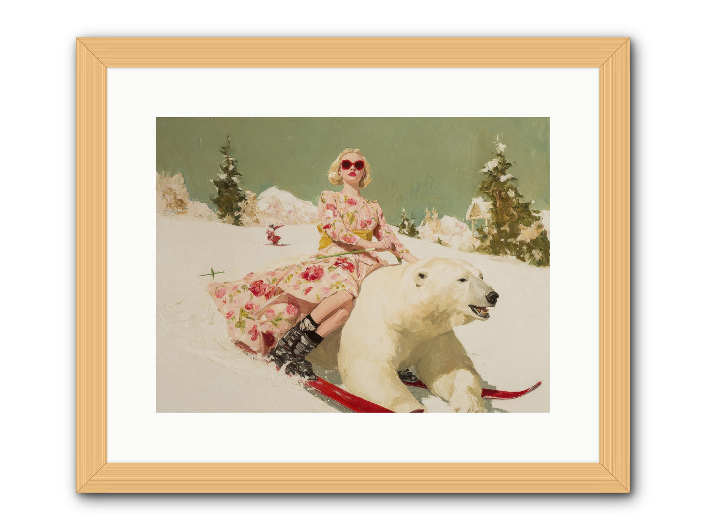 December’s Gilded Edge-REZ -- Framed Print - Natural 16x12
