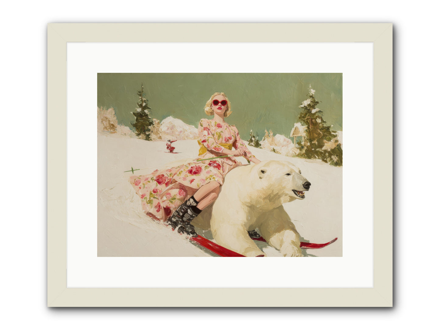December’s Gilded Edge-REZ -- Framed Print - White 16x12