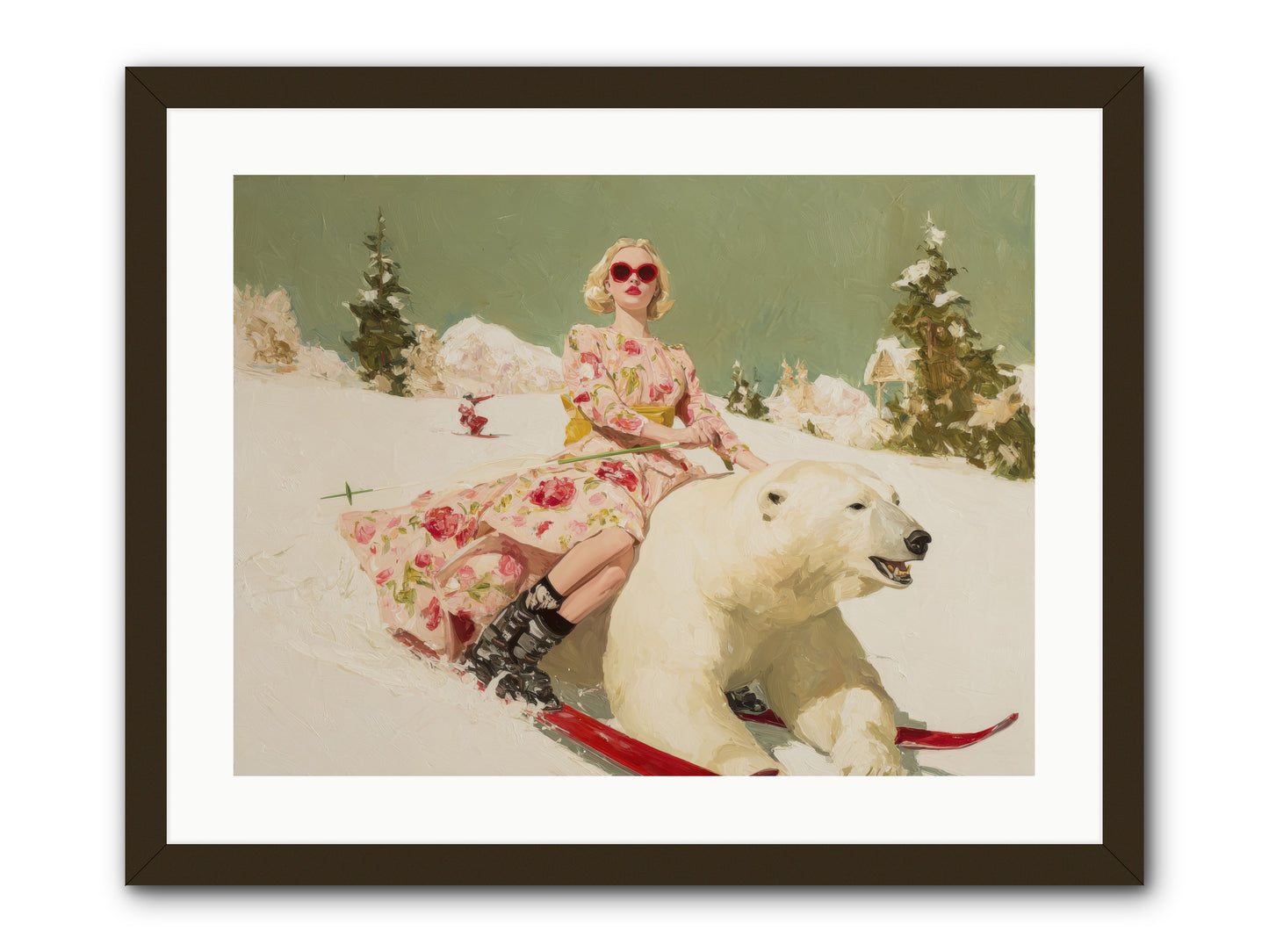 December’s Gilded Edge-REZ -- Framed Print - Black 24x18