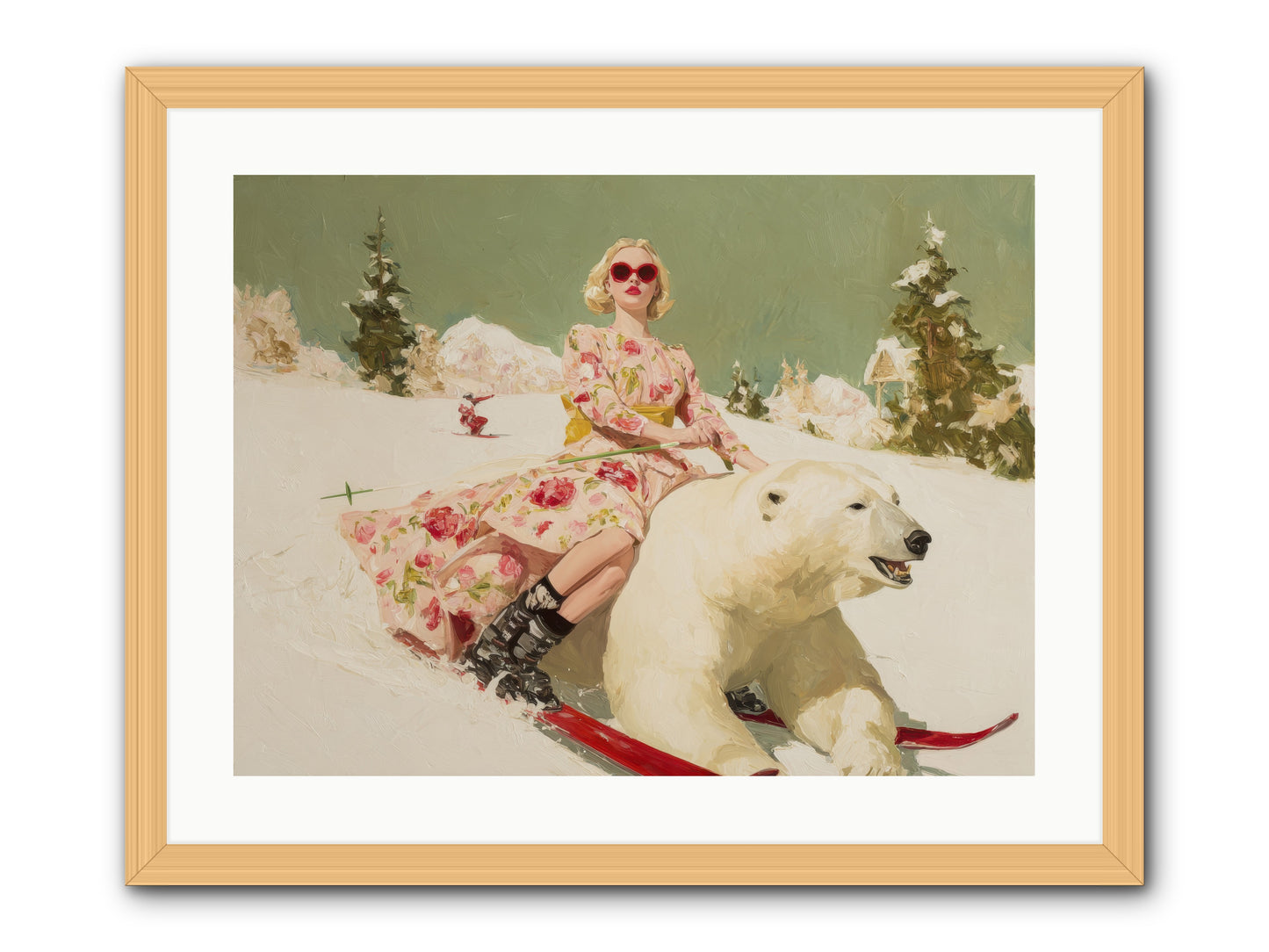 December’s Gilded Edge-REZ -- Framed Print - Natural 24x18