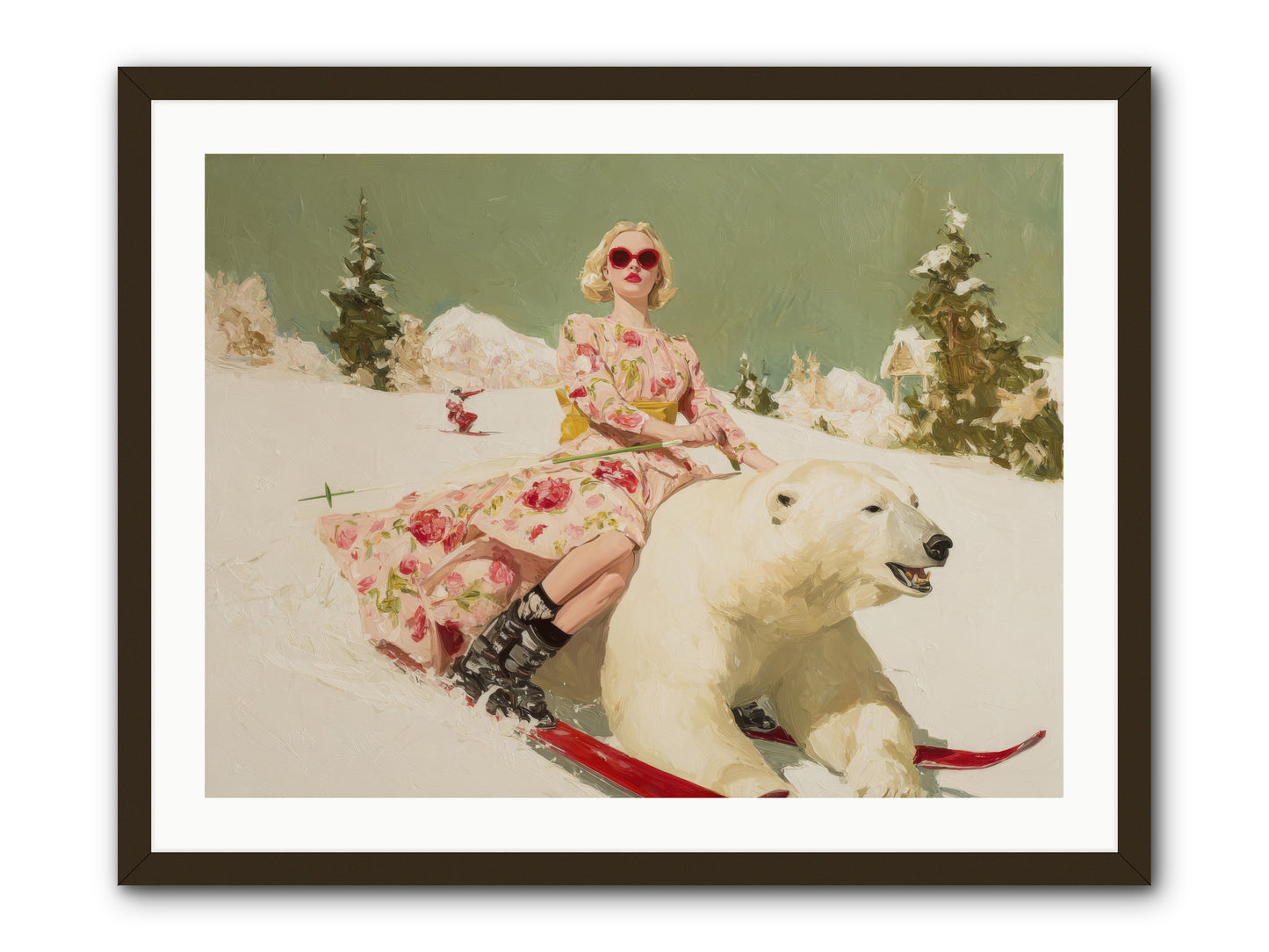 December’s Gilded Edge-REZ -- Framed Print - Black 32x24