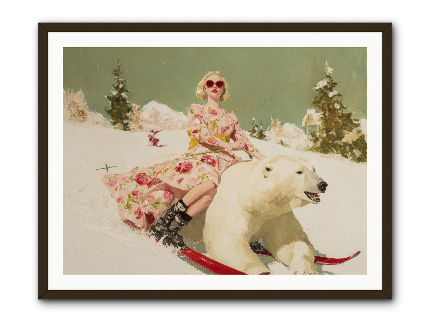 December’s Gilded Edge-REZ -- Framed Print - Black 40x30