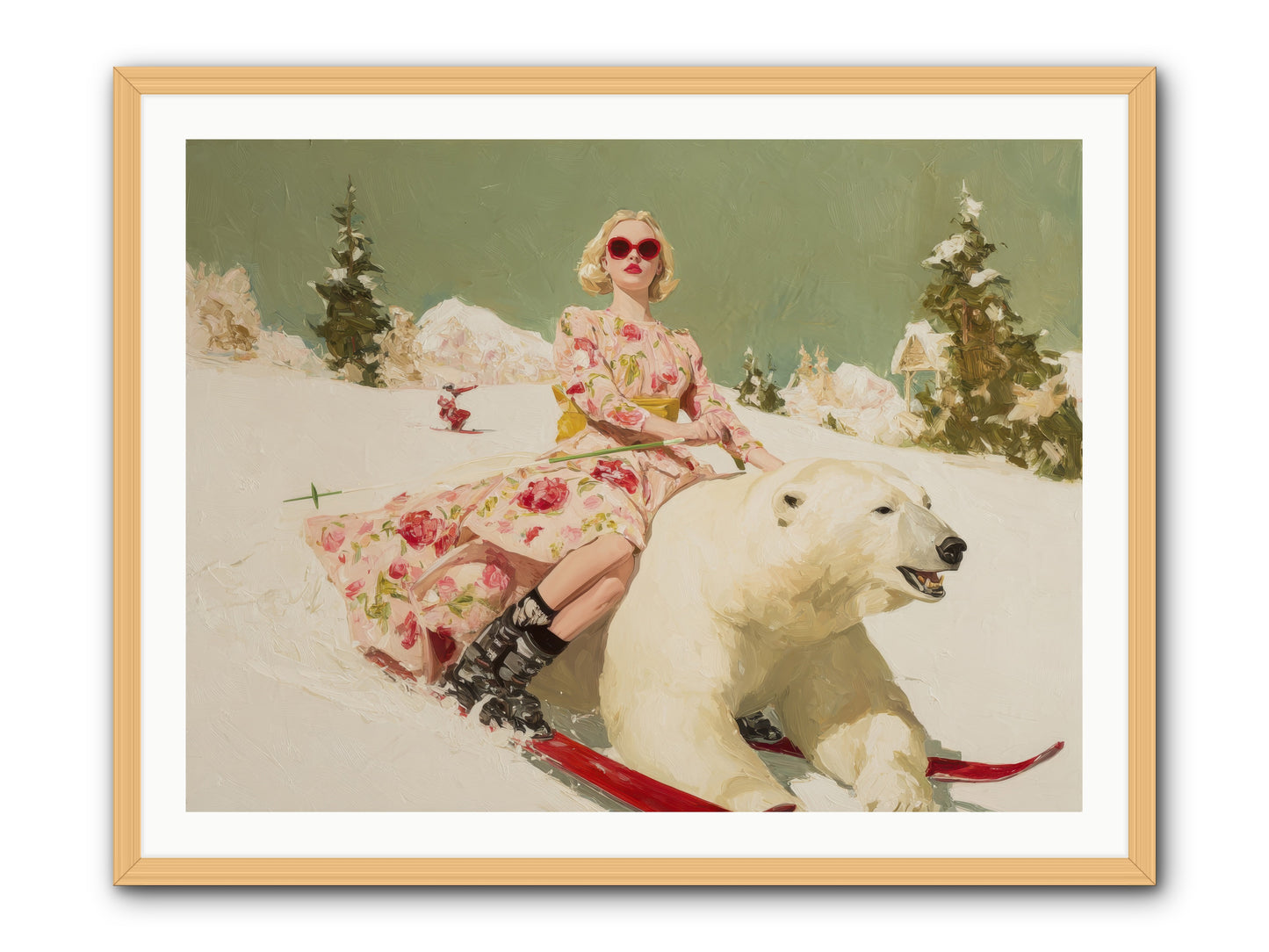 December’s Gilded Edge-REZ -- Framed Print - Natural 40x30